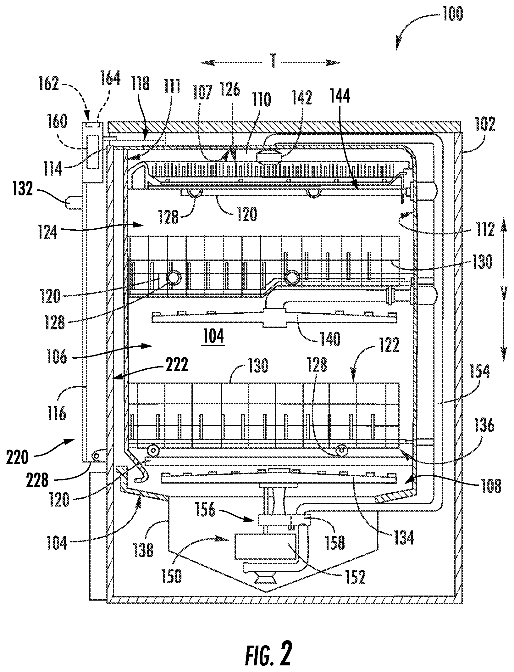 Patent US12564304 Figure 2 – Appliance handle clip for securing an appliance handle in transport