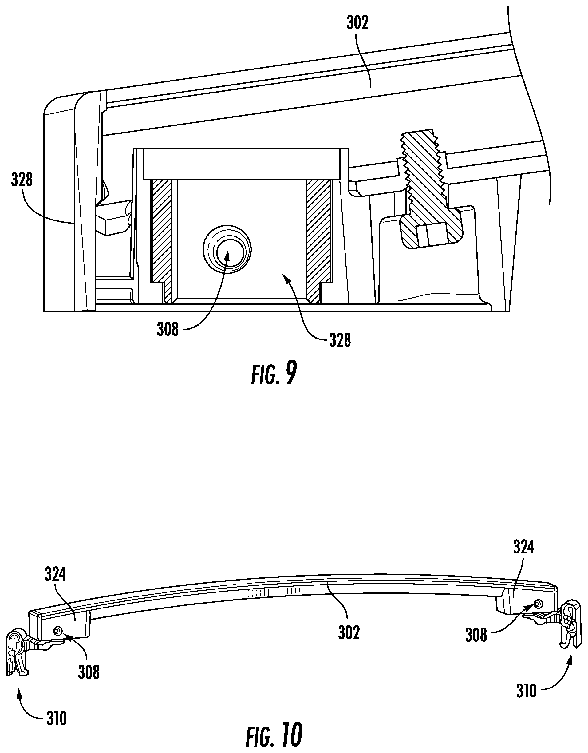 Patent US12564304 Figure 7 – Appliance handle clip for securing an appliance handle in transport