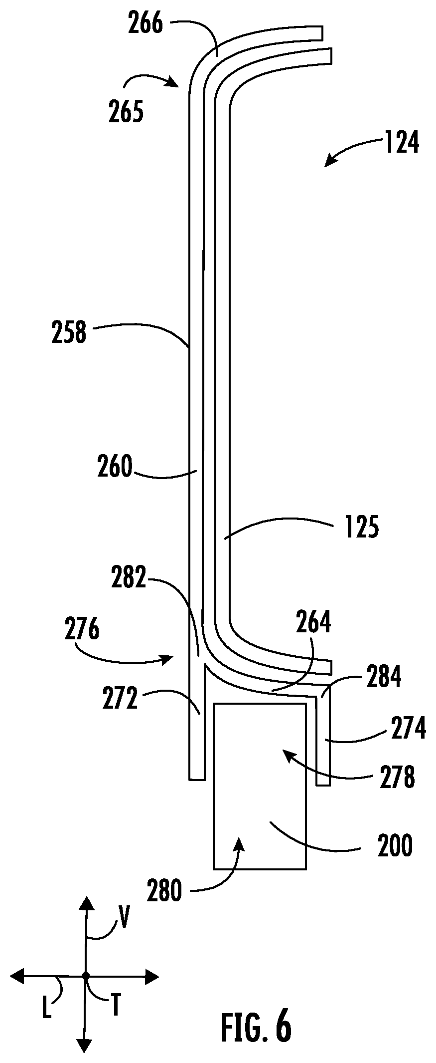Patent US12564305 Figure 6 – Trigger assembly for a slide assembly of a dishwashing appliance