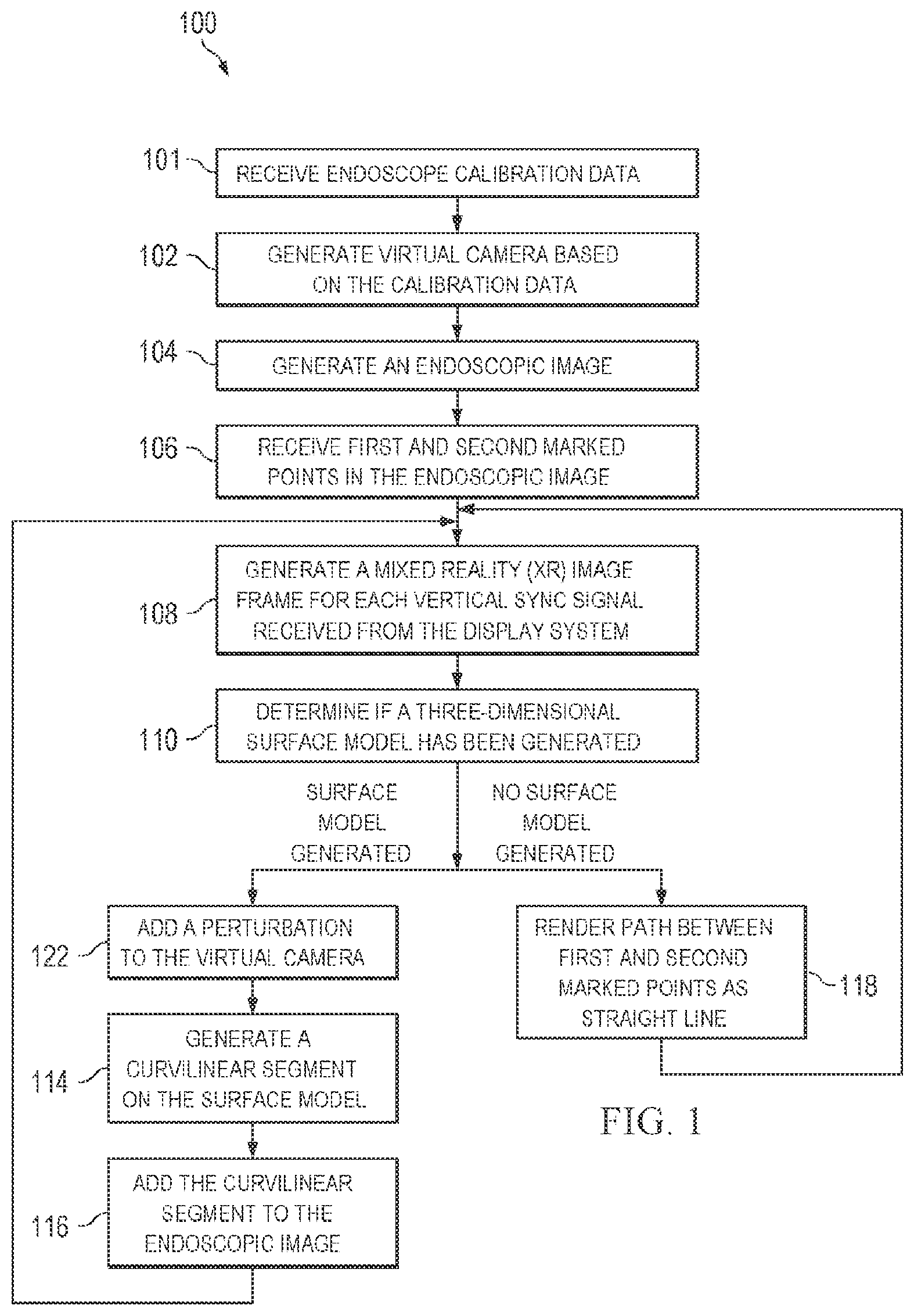 Patent US12564306 Figure 1 – Systems and methods for depth-based measurement in a three-dimensional view