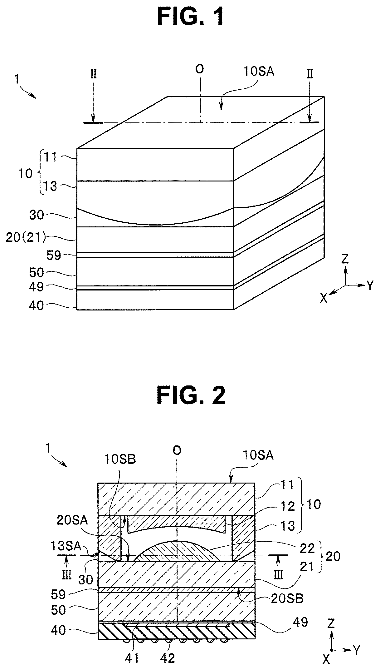 Patent US12564308 Figure 1 – Image pickup unit, endoscope, and method for manufacturing image pickup unit