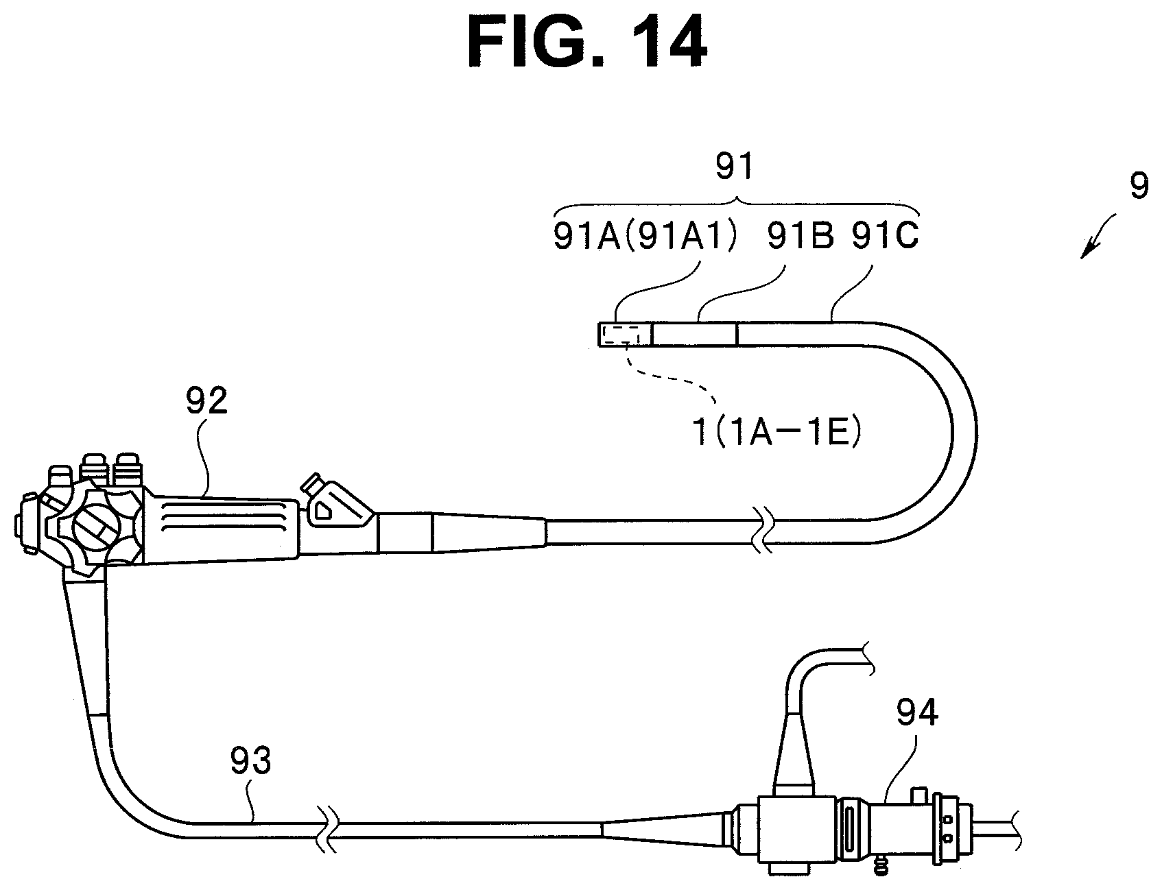 Patent US12564308 Figure 9 – Image pickup unit, endoscope, and method for manufacturing image pickup unit