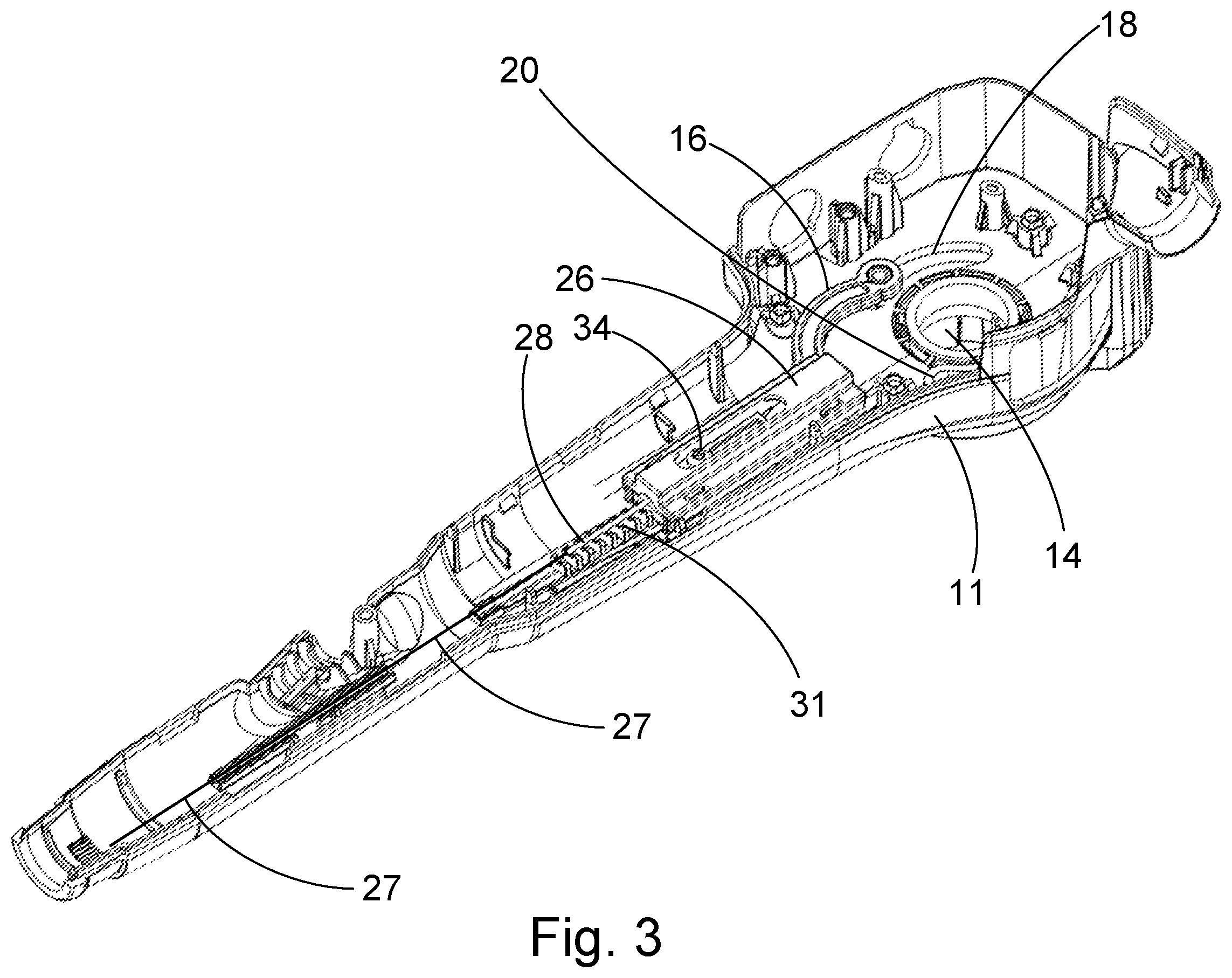 Patent US12564315 Figure 3 – Sliding motion transfer member for an endoscope