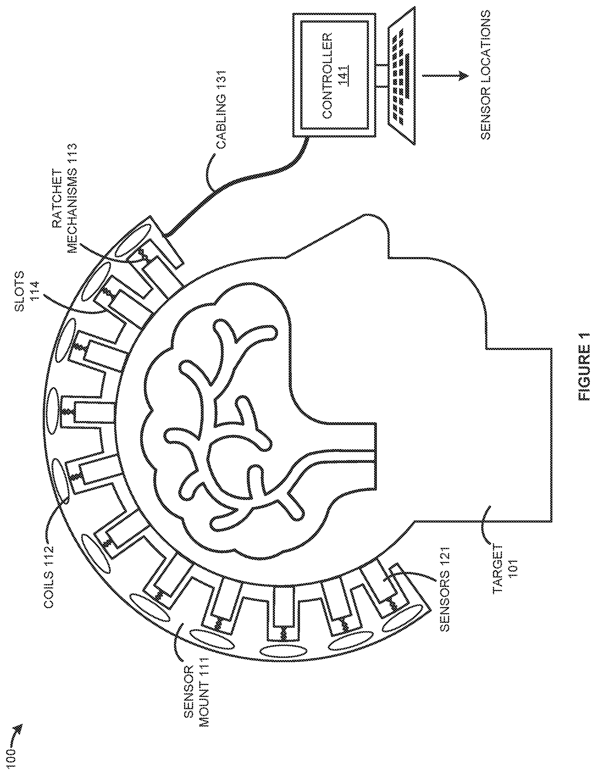 Patent US12564331 — Sensor localization in a magnetoencephalography (MEG) system — Figure 1