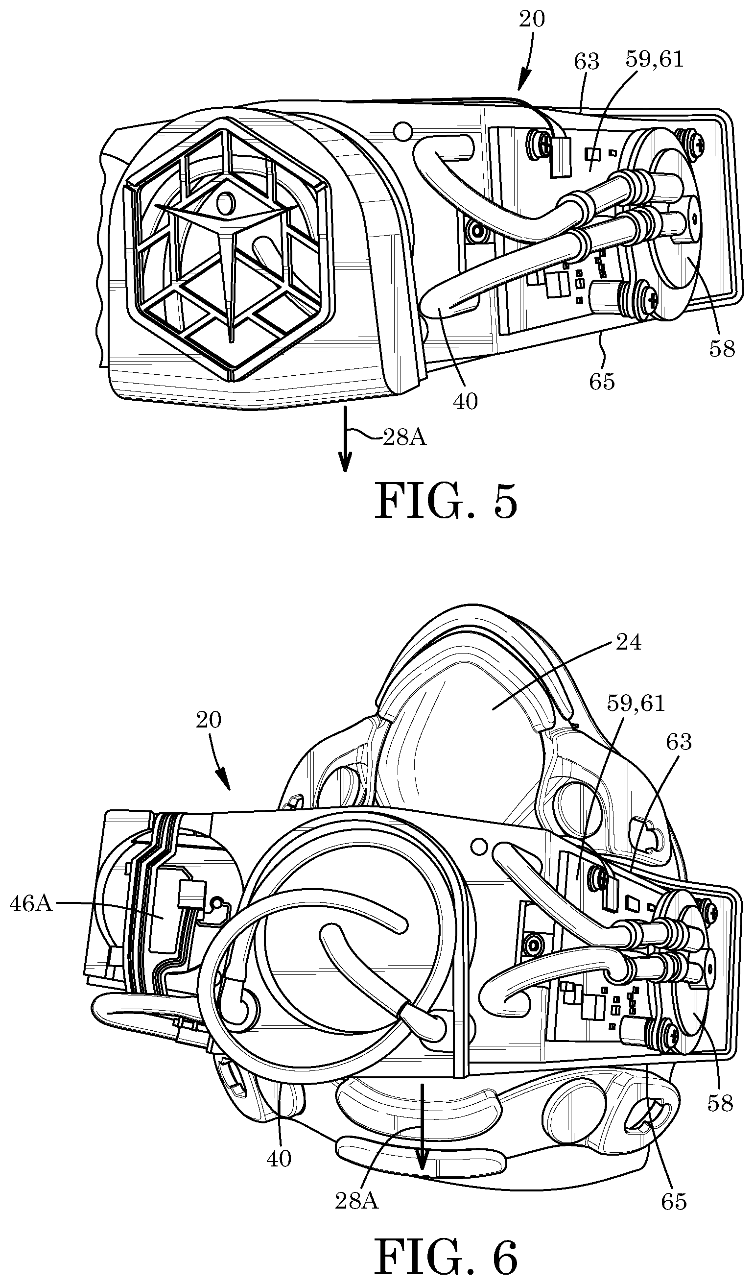 Patent US12564332 Figure 5 – Wearable device for measuring a person's ventilation or metabolism metrics