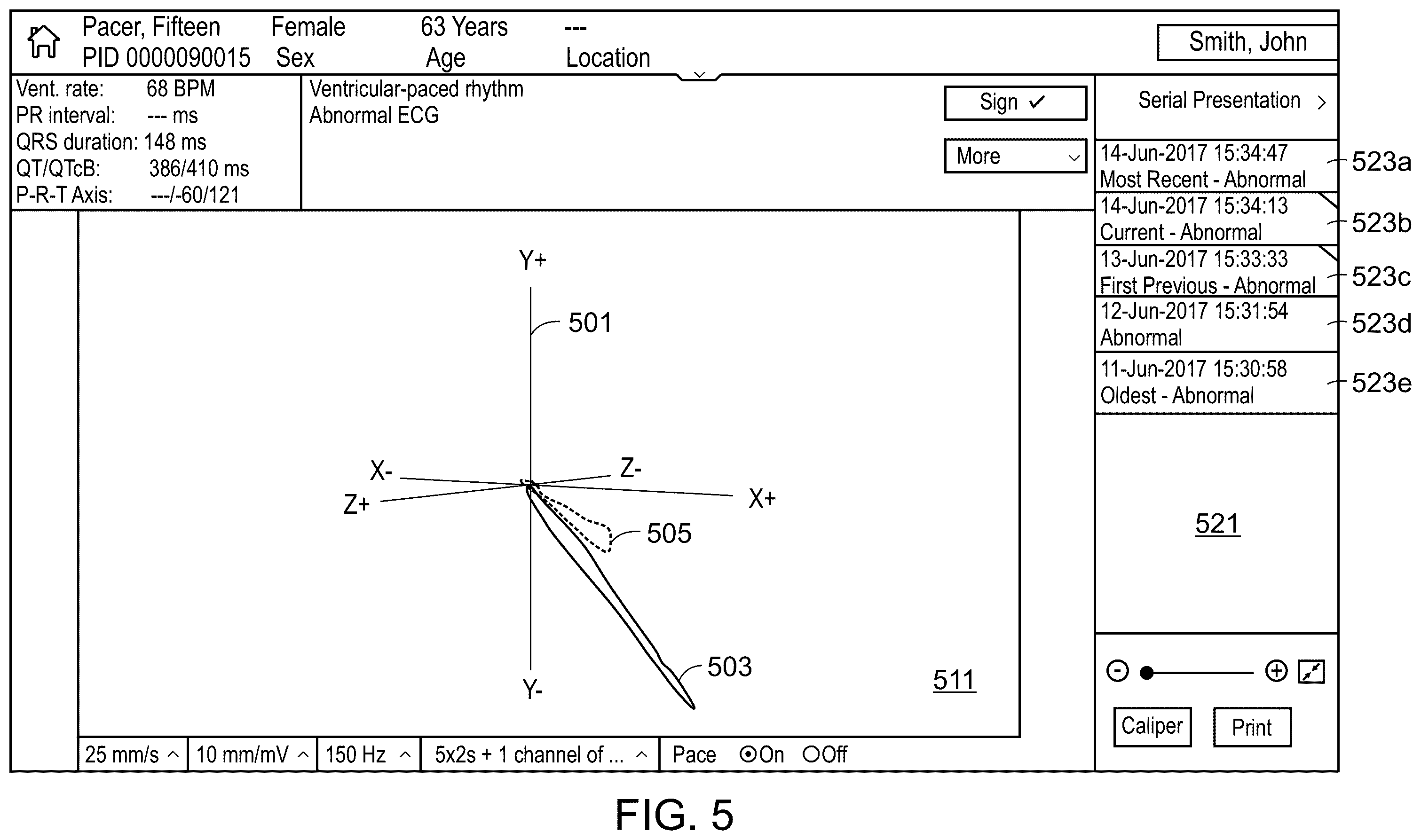 Patent US12564349 Figure 8 – Systems for comparative analysis of cardiac information