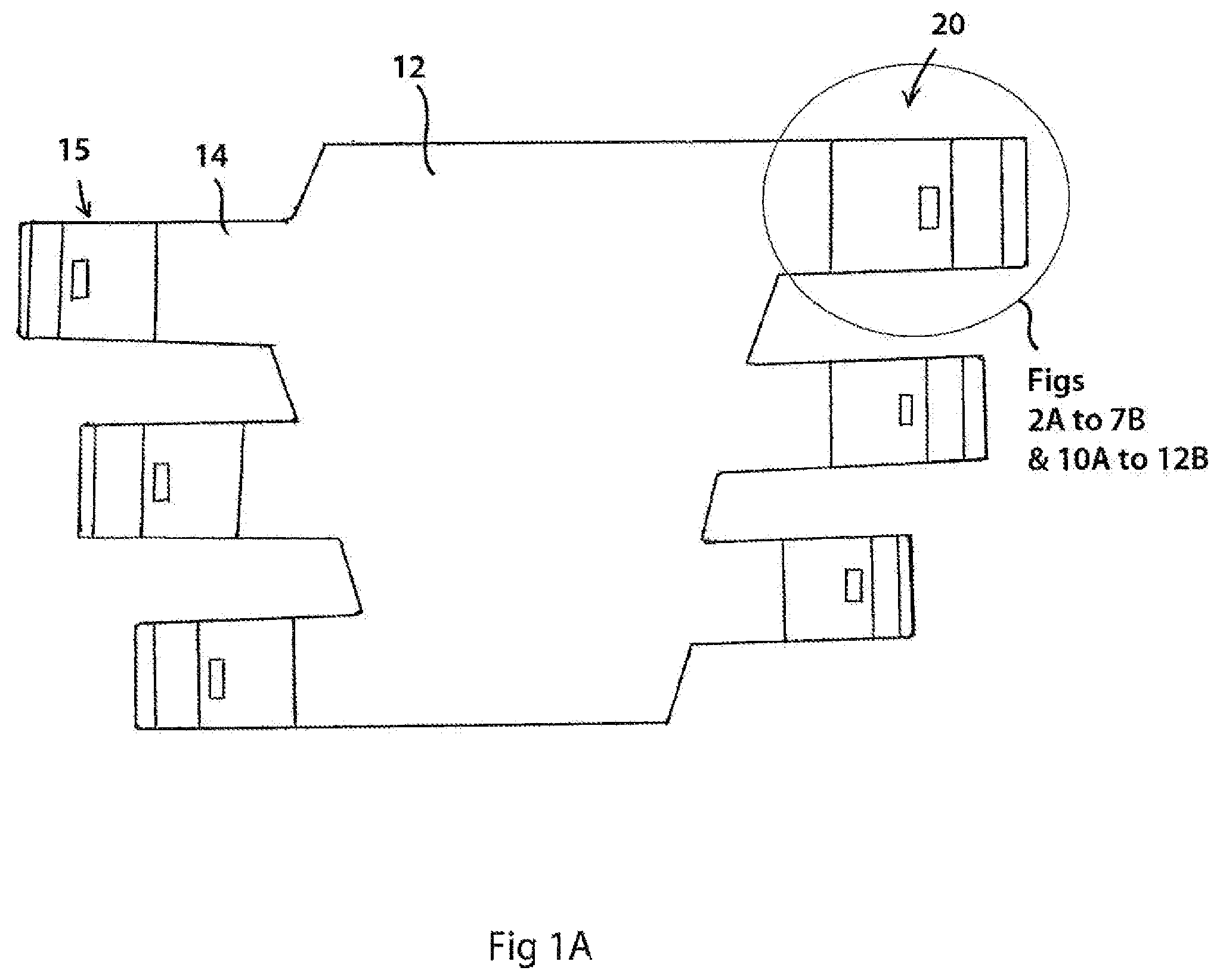 Patent US12564356 Figure 1 – Two-layer tension measurement system for compression garments