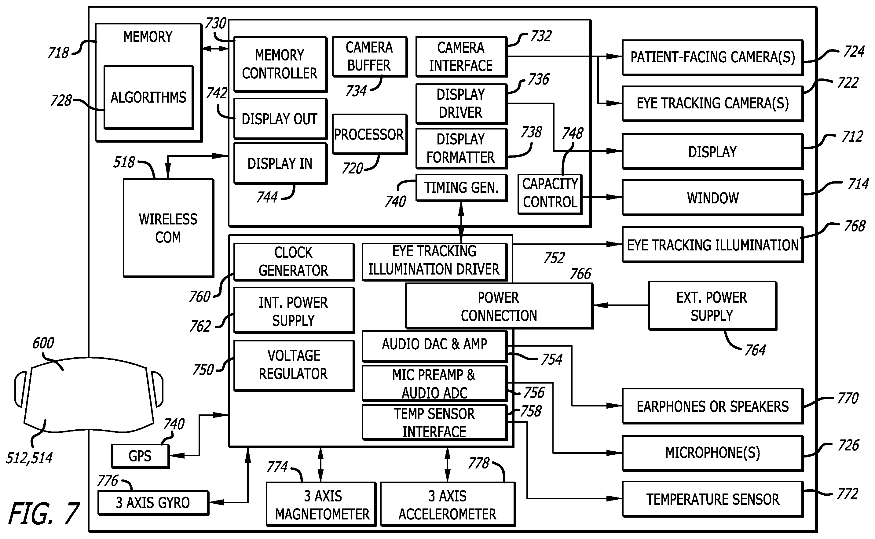 Patent US12564373 Figure 7 – Spatially aware medical device configured for performance of insertion pathway approximation