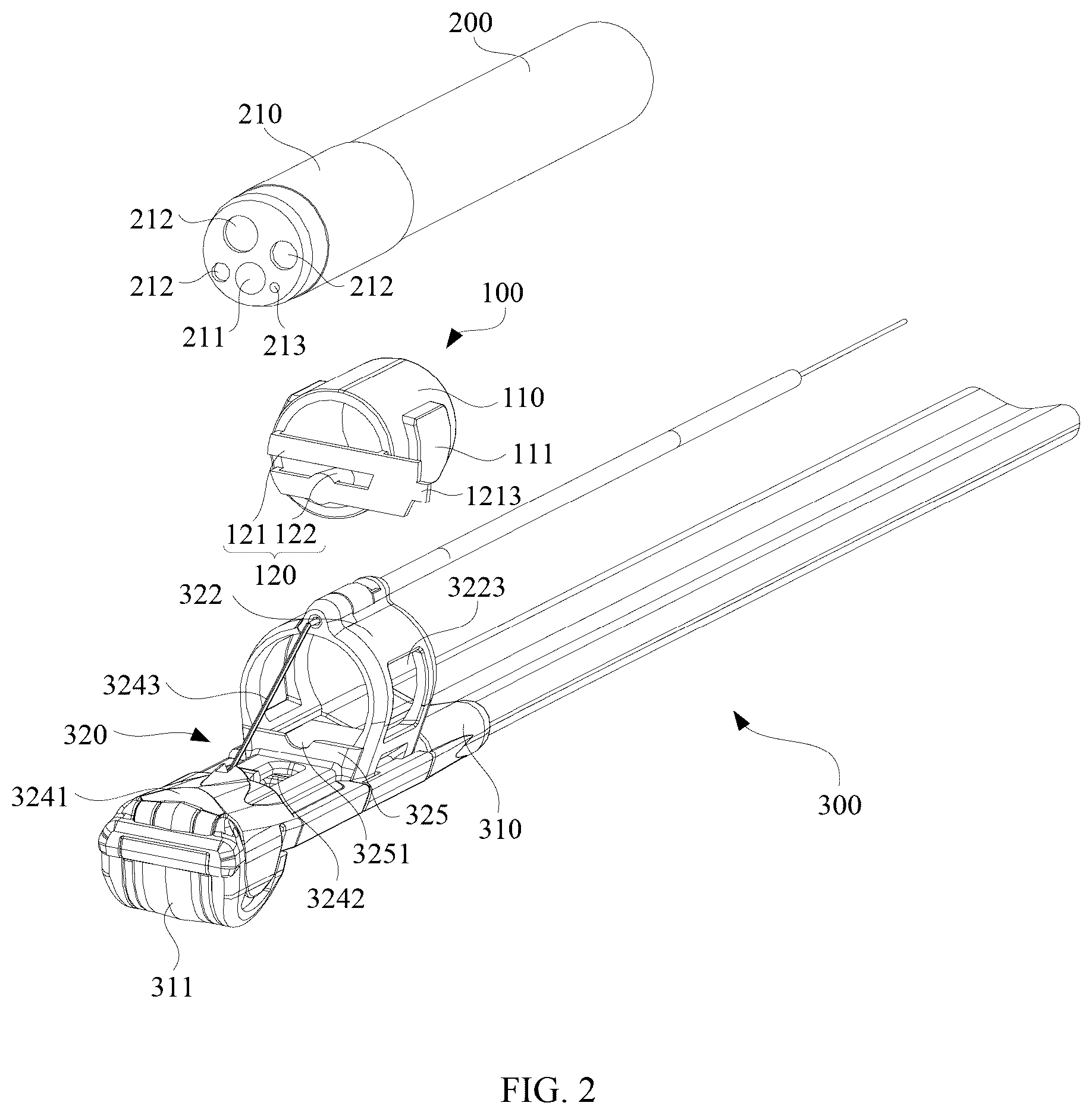 Patent US12564375 Figure 2 – Devices, systems, and methods for securely and selectively attaching an ultrasound accessory to an endoscope