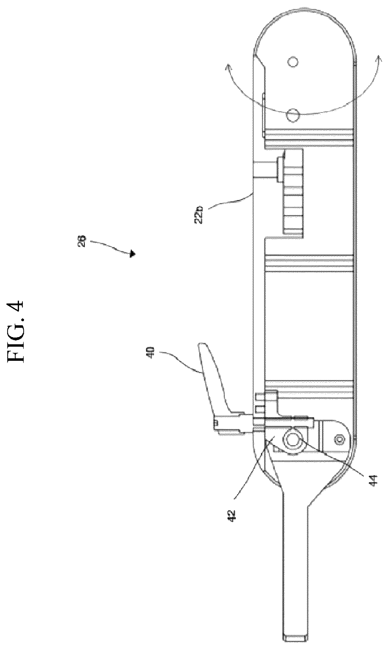 Patent US12564376 Figure 4 – Positioning arm apparatus for ultrasound head