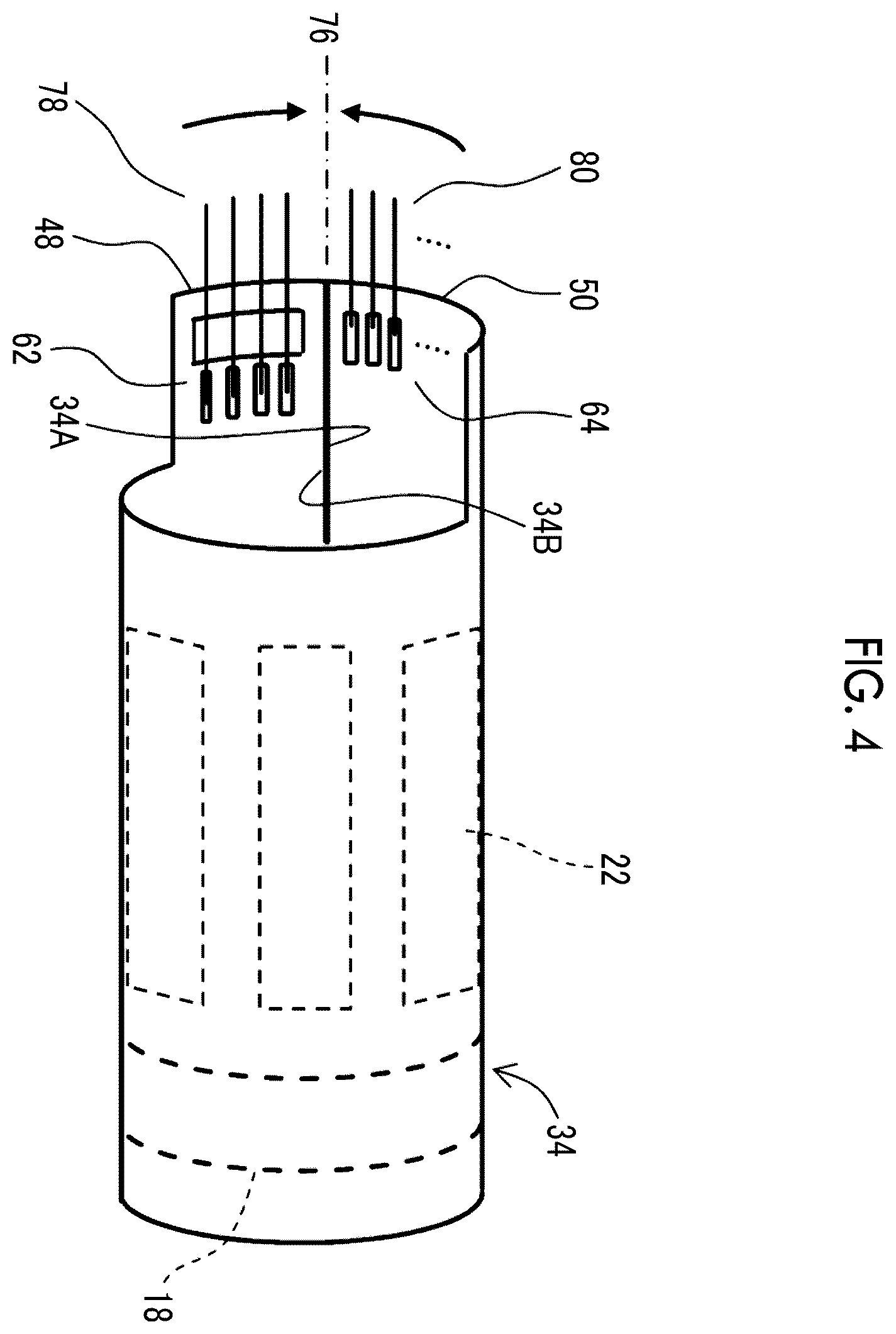 Patent US12564379 Figure 4 – Intracavitary insertion type ultrasound probe
