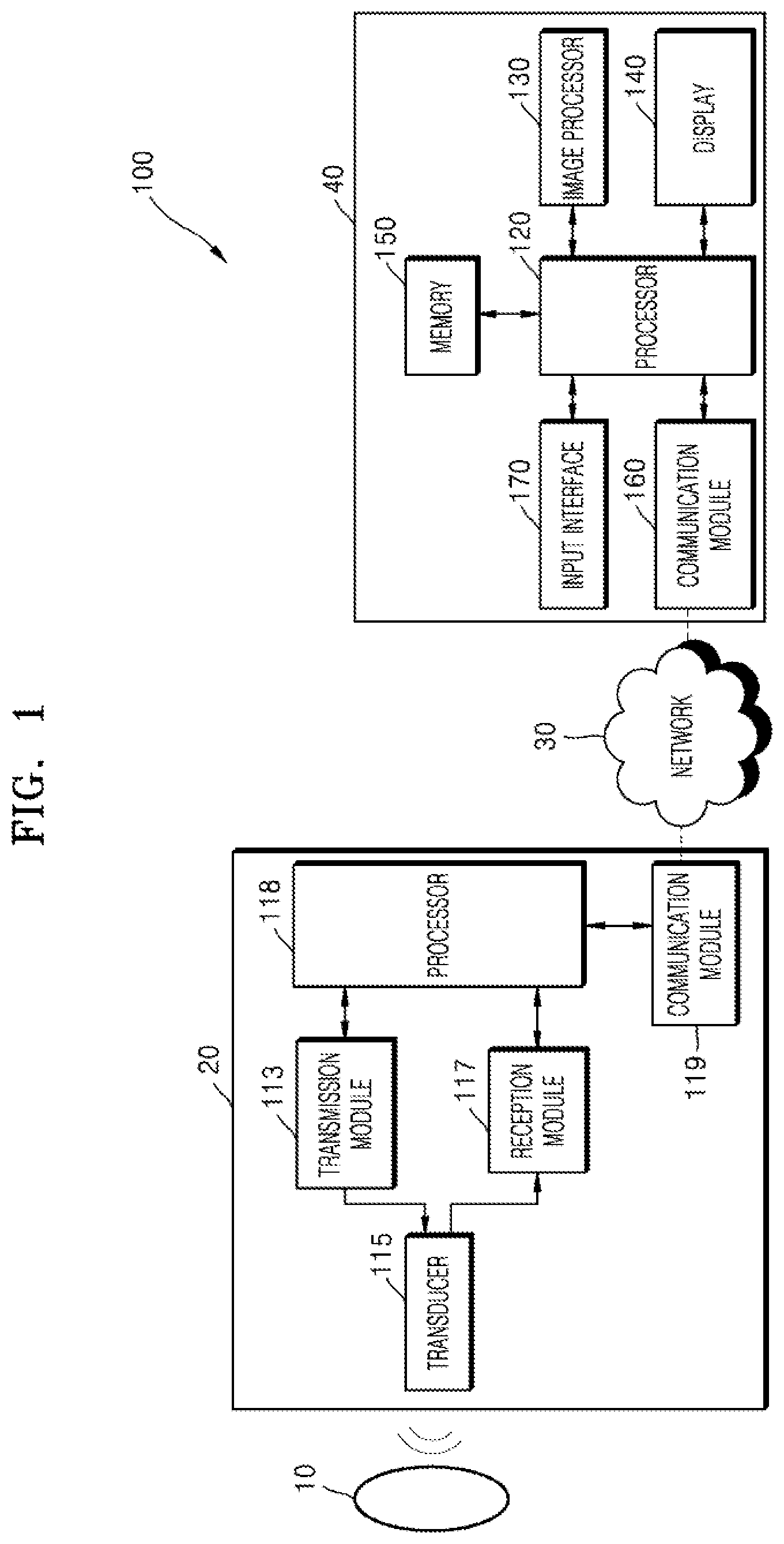 Patent US12564380 Figure 1 – Wireless probe