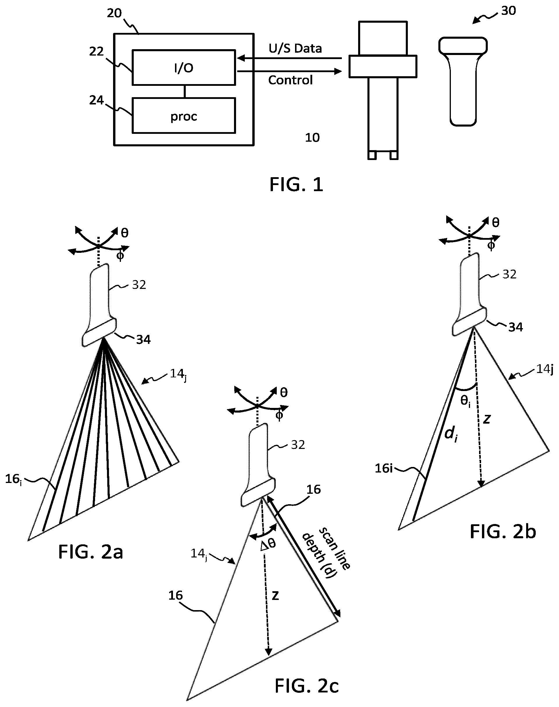Patent US12564382 Figure 1 – 3D ultrasound imaging with FOV adaptation