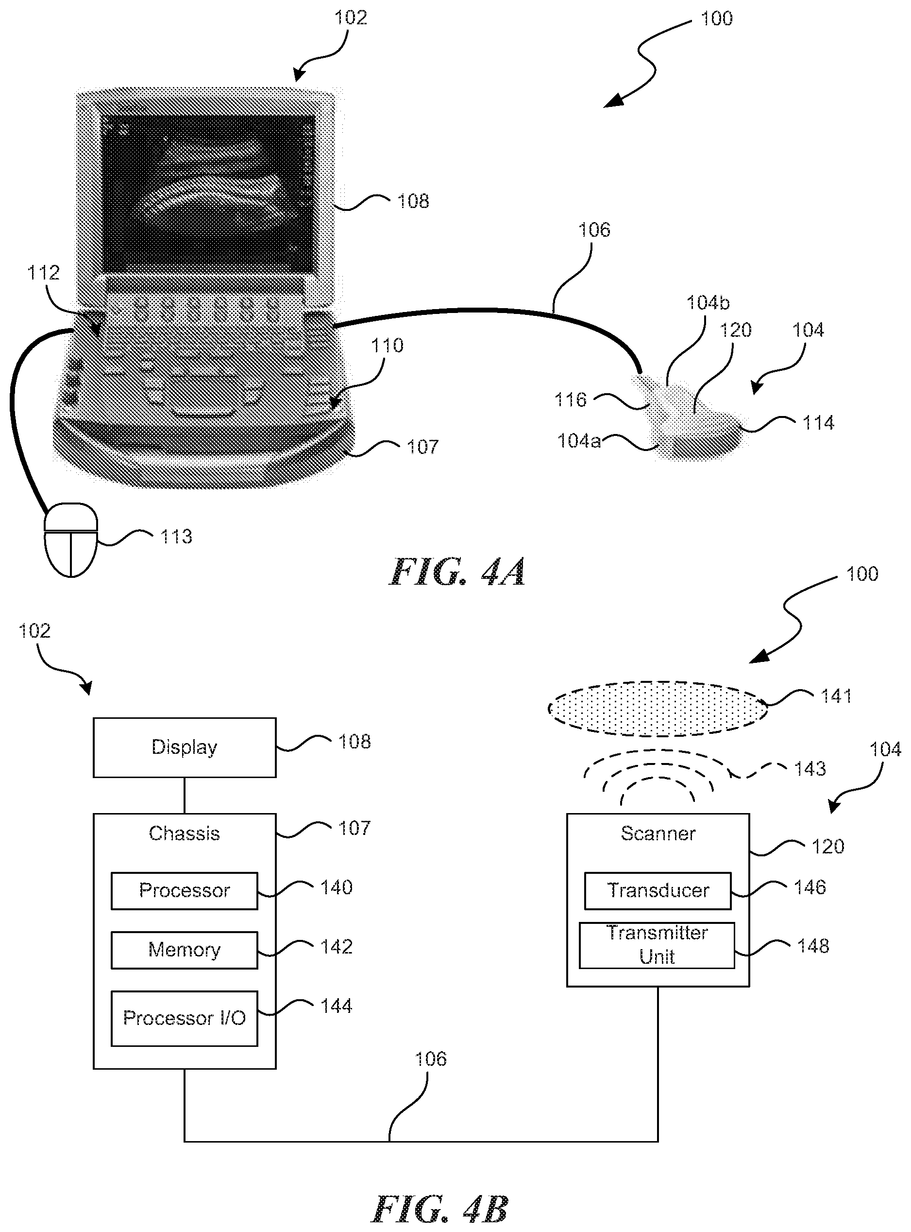 Patent US12564383 Figure 4 – Enhanced ultrasound imaging apparatus and associated methods of work flow