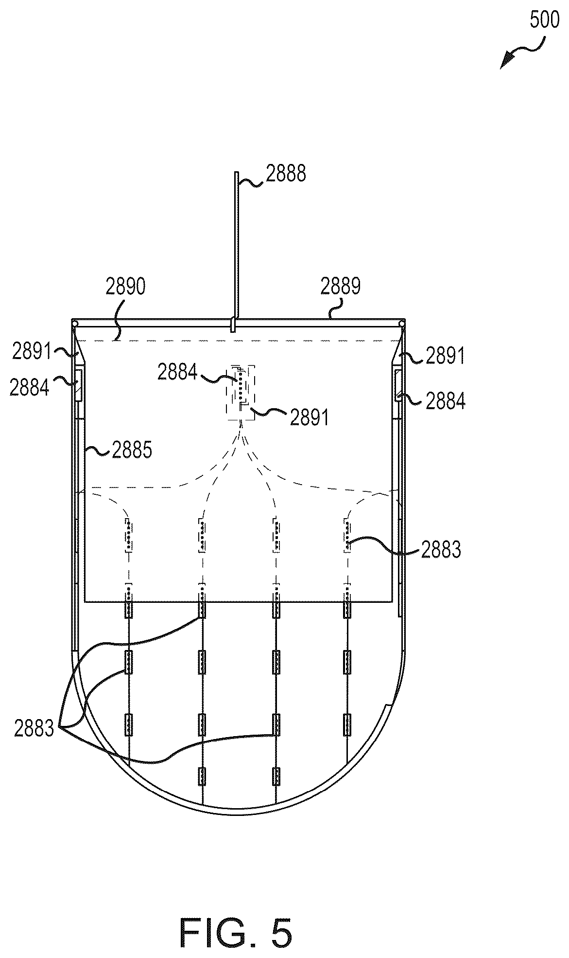 Patent US12564392 Figure 5 – Containment bag