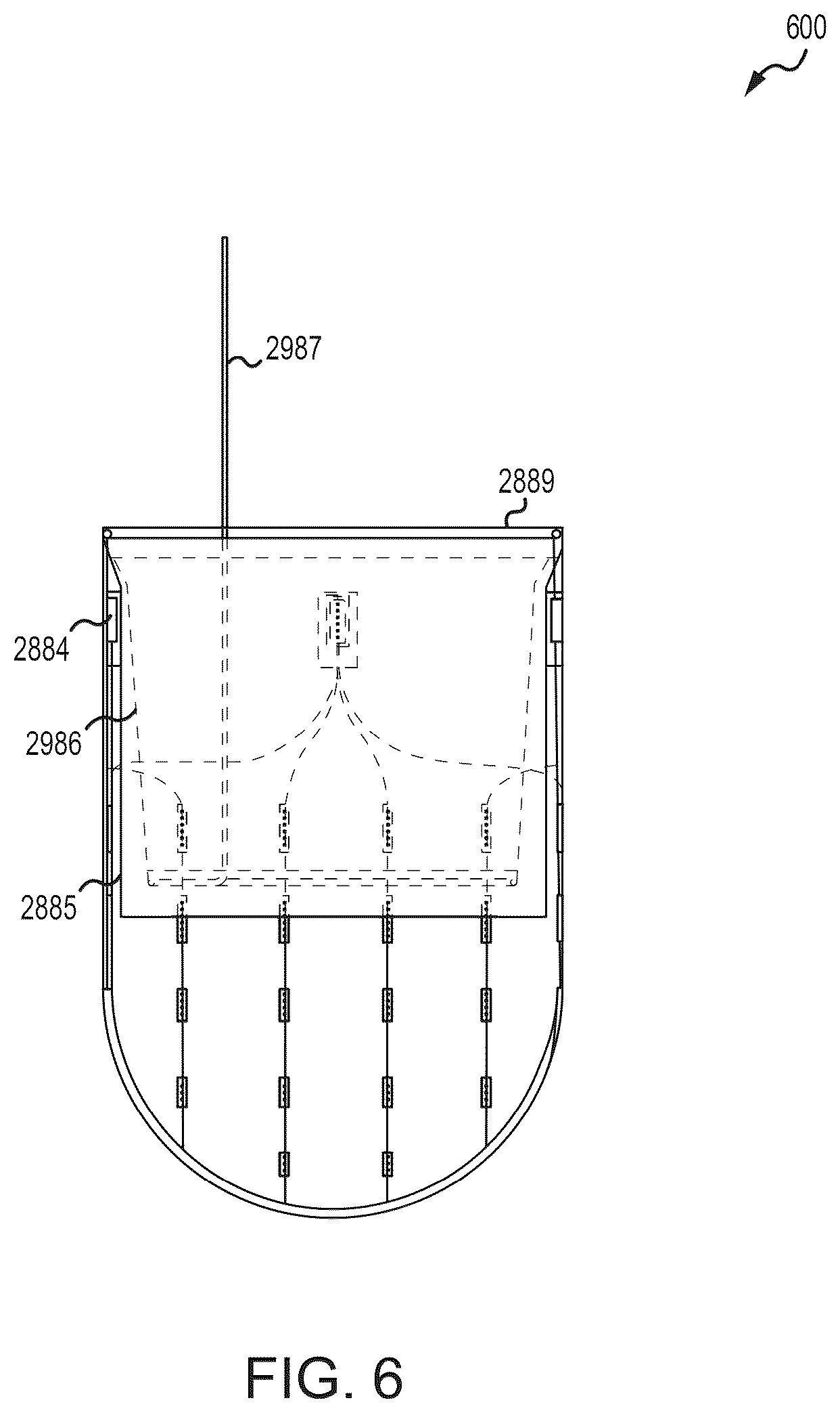Patent US12564392 Figure 6 – Containment bag