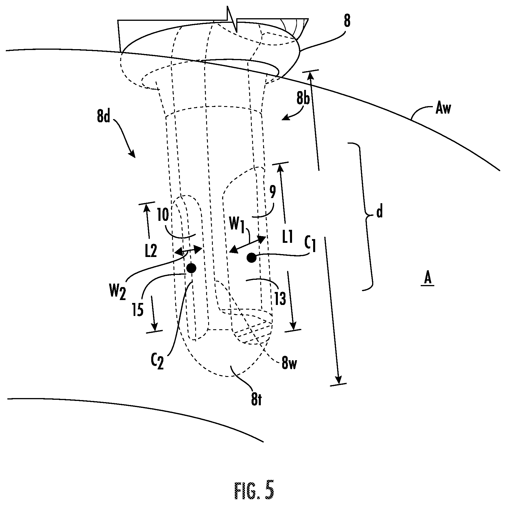 Patent US12564409 Figure 5 – Double lumen aortic cannula and cross clamp assembly and related methods