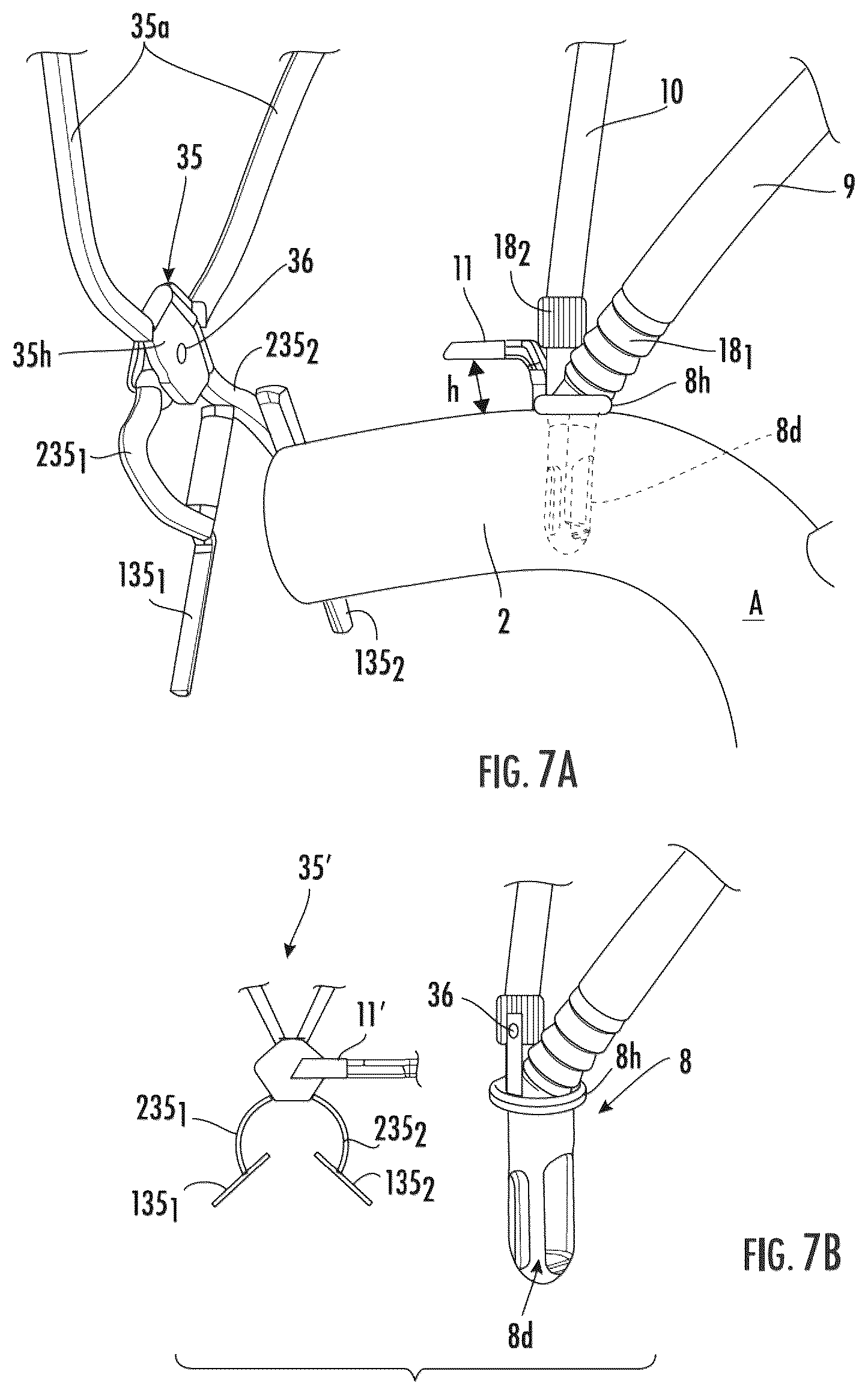 Patent US12564409 Figure 7 – Double lumen aortic cannula and cross clamp assembly and related methods