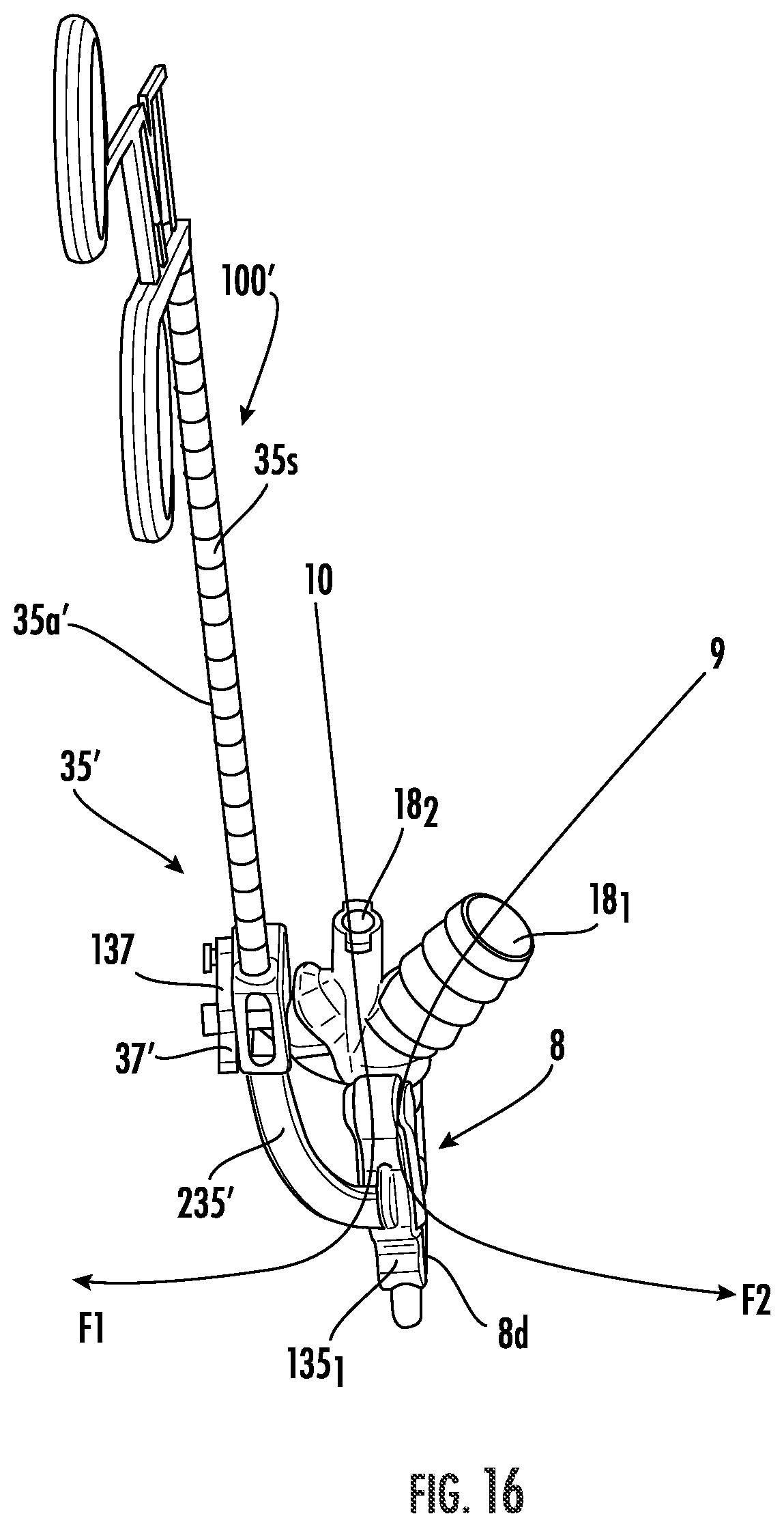 Patent US12564409 Figure 16 – Double lumen aortic cannula and cross clamp assembly and related methods