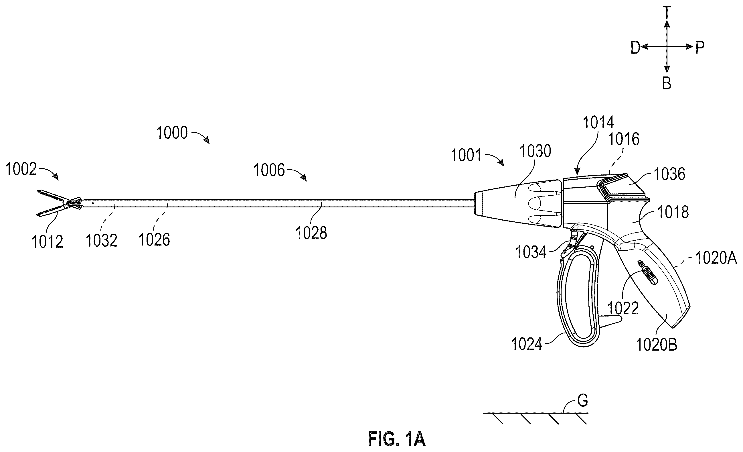 Patent US12564415 Figure 1 – Forceps motion transfer assembly