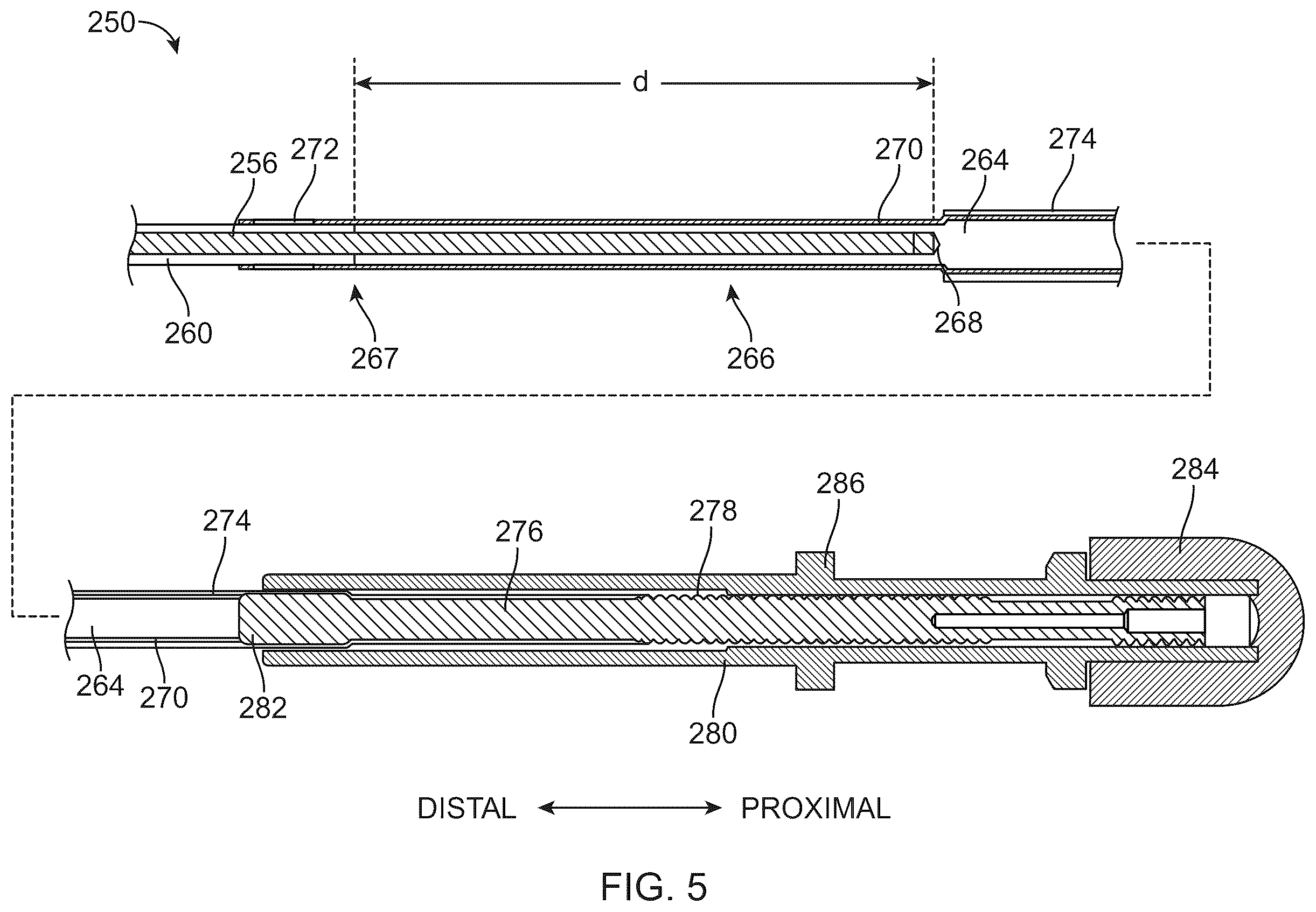 Patent US12564416 Figure 5 – Surgical instruments with electrically isolated actuation members, related devices, and related methods