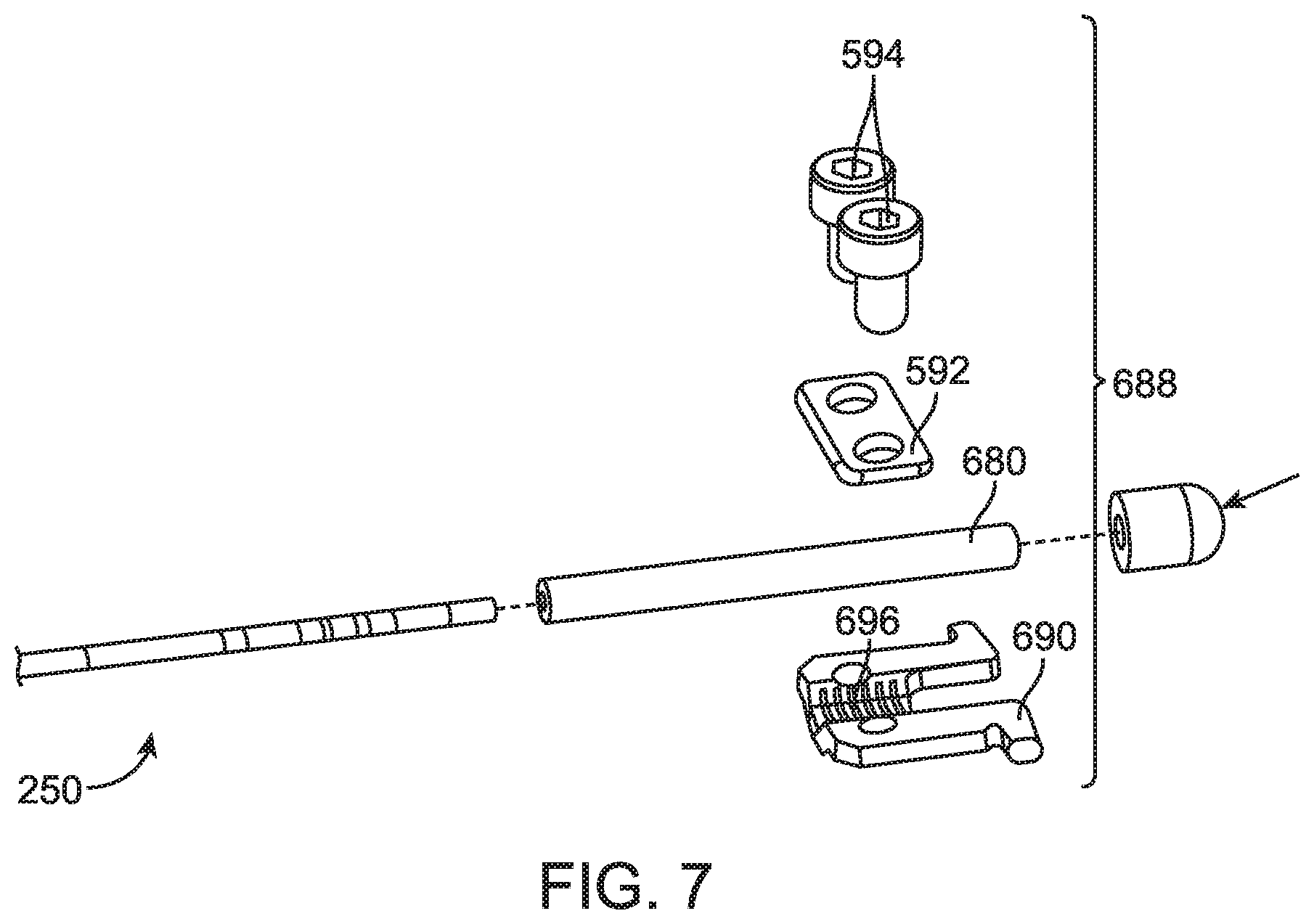 Patent US12564416 Figure 7 – Surgical instruments with electrically isolated actuation members, related devices, and related methods