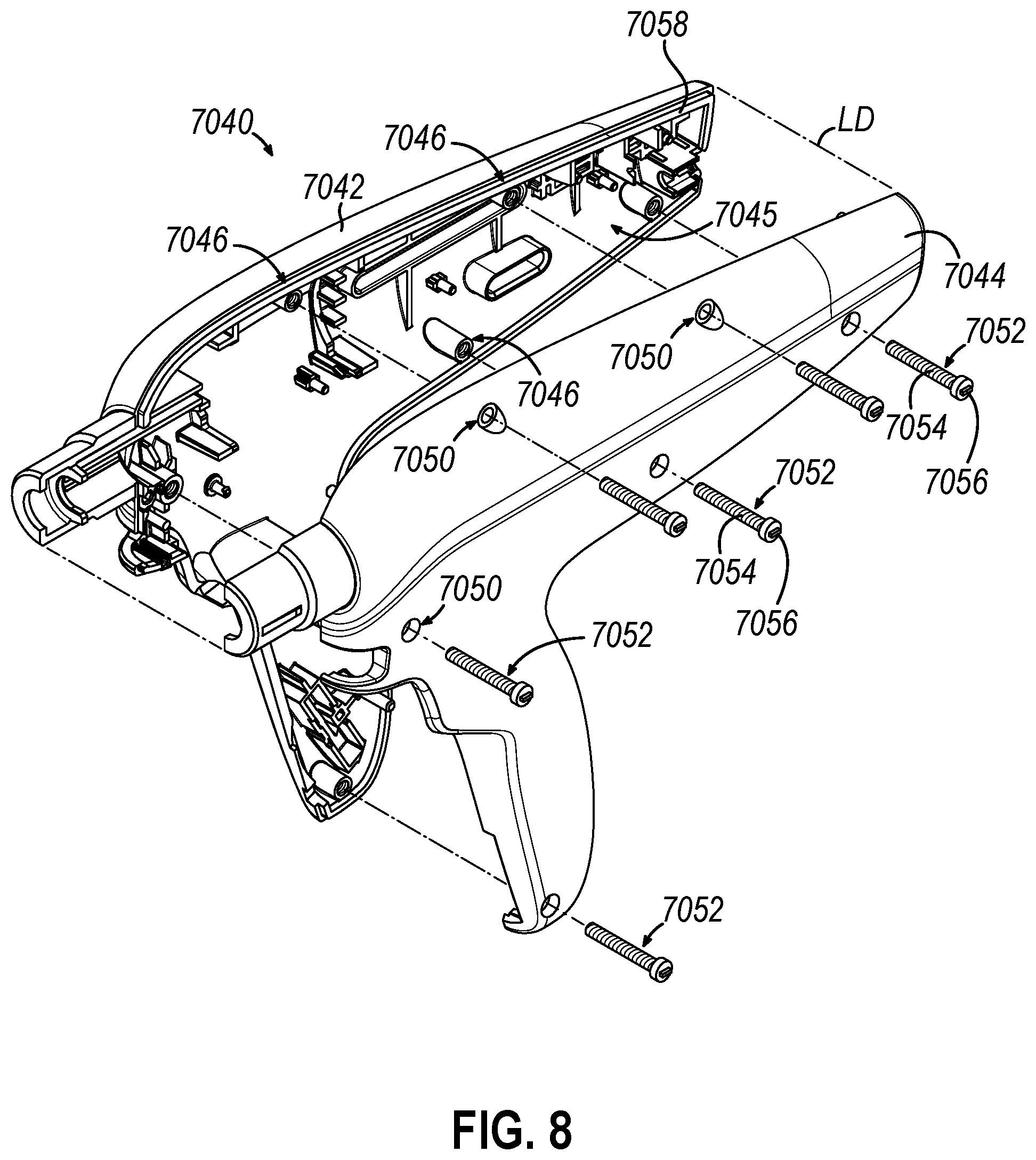 Patent US12564417 Figure 9 – Surgical instrument with various alignment features and method for improved disassembly and assembly