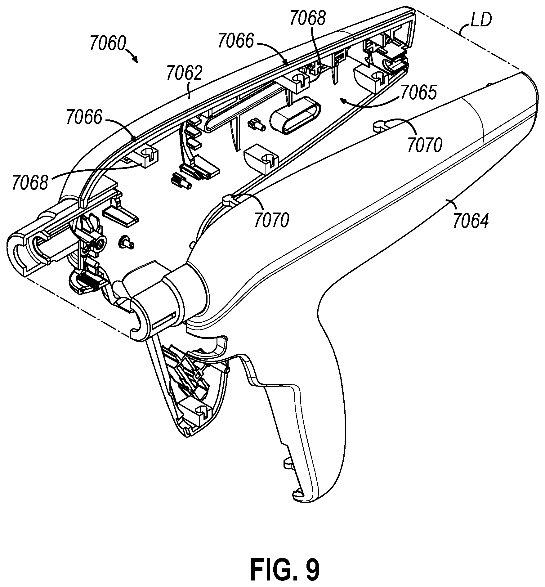 Patent US12564417 Figure 10 – Surgical instrument with various alignment features and method for improved disassembly and assembly