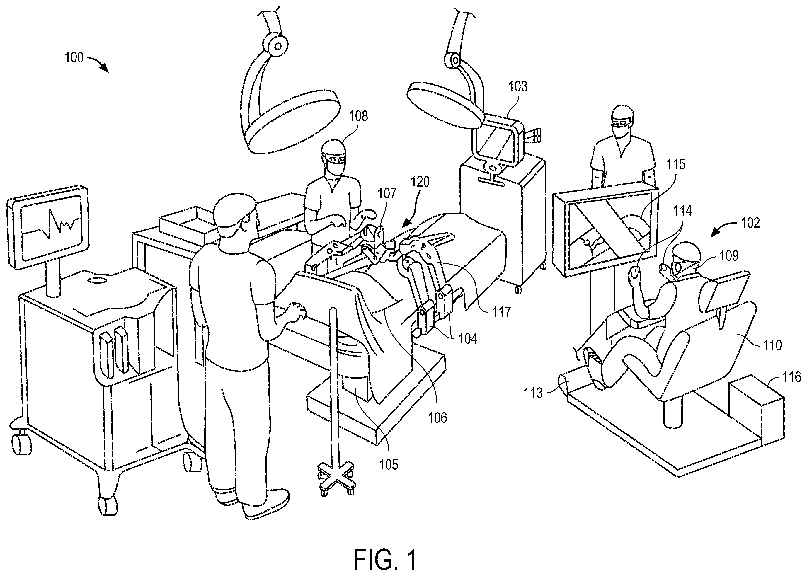 Patent US12564422 Figure 1 – Systems and methods for docking surgical robotic arms