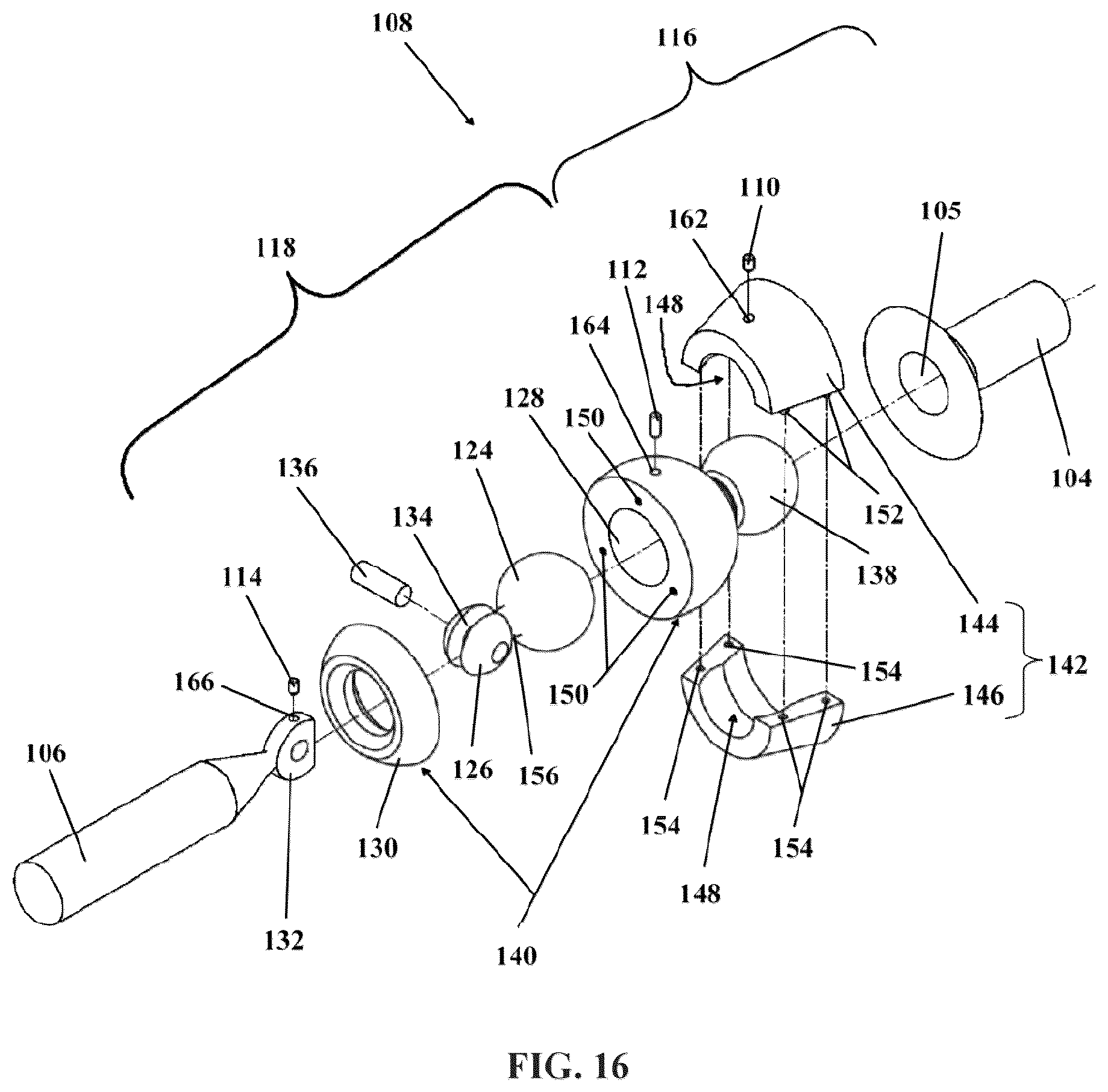 Patent US12564425 Figure 7 – Articulating spinal rod system