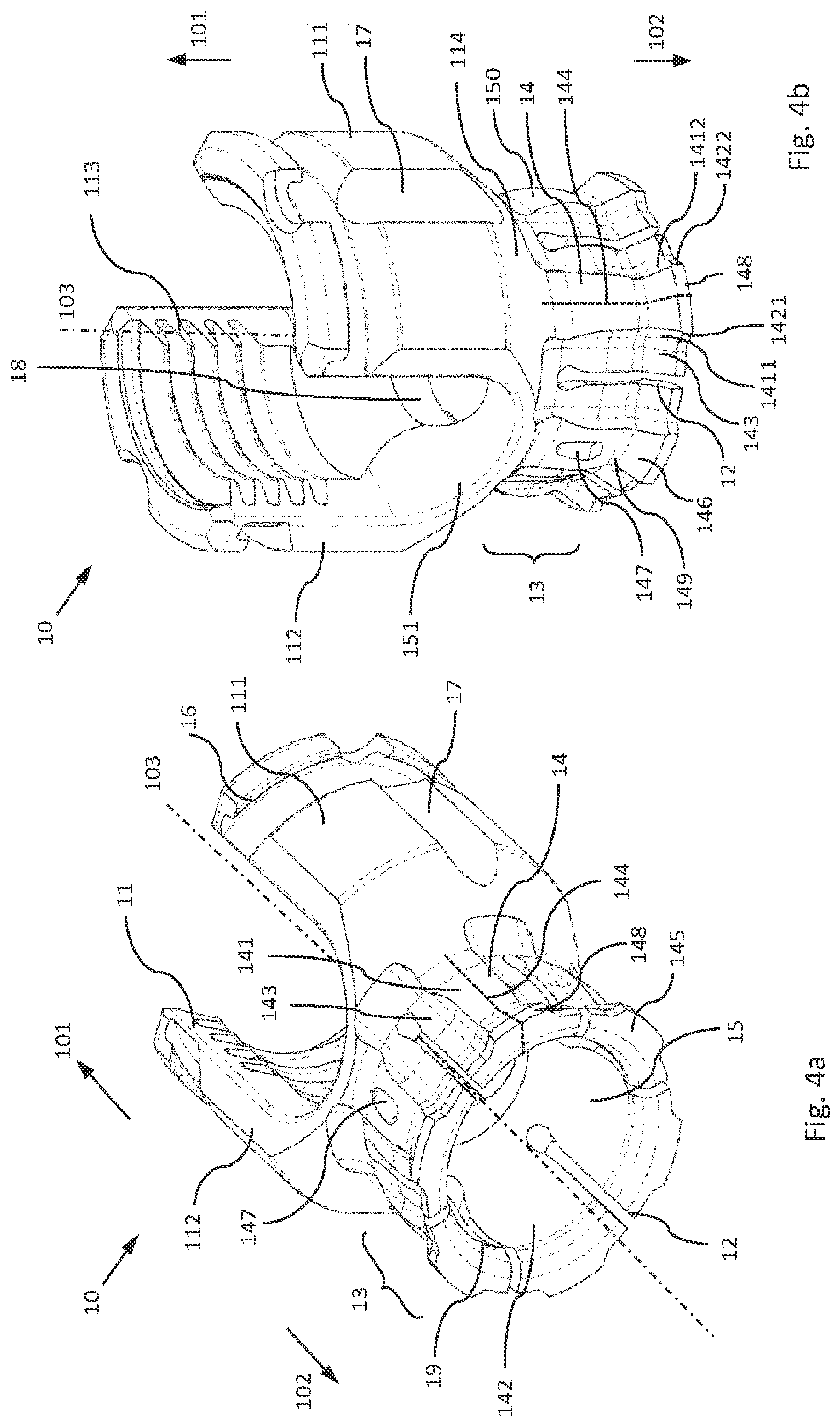 Patent US12564426 Figure 4 – Modular and temporarily fixable osteosynthesis device for vertebrae