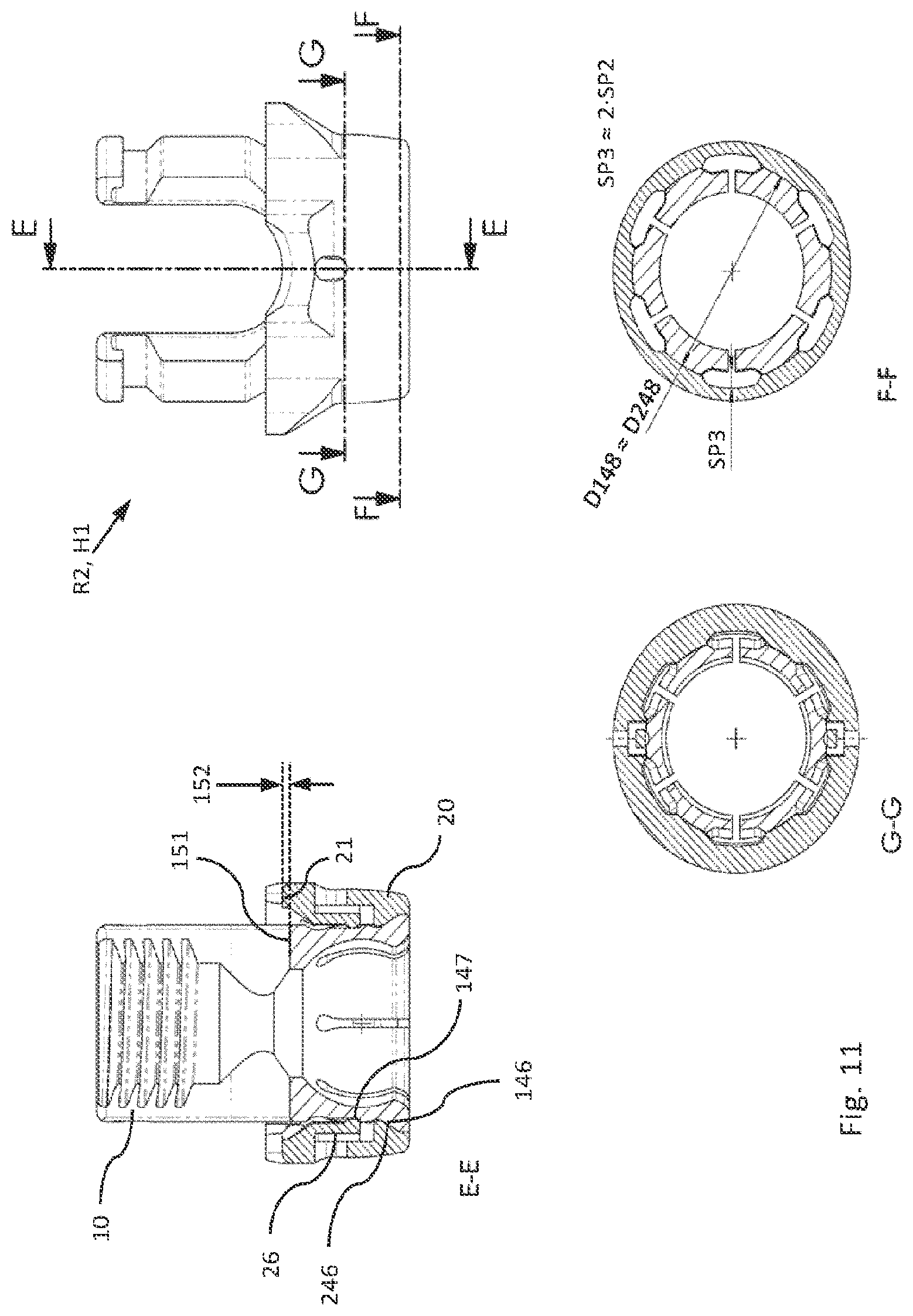 Patent US12564426 Figure 10 – Modular and temporarily fixable osteosynthesis device for vertebrae