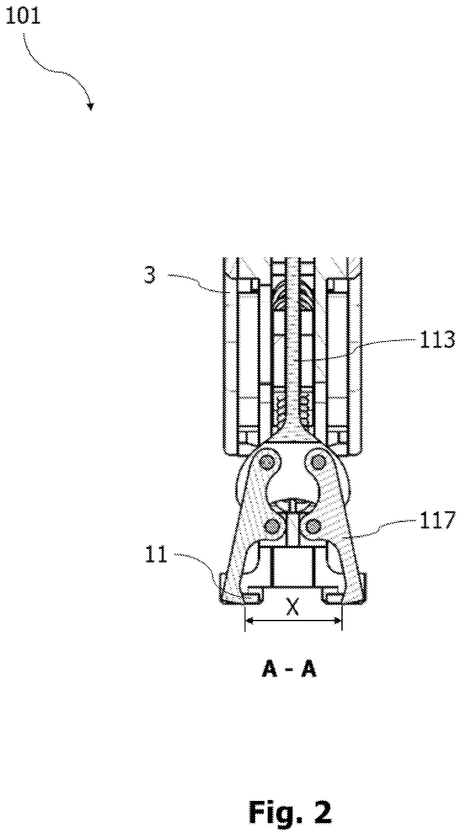 Patent US12564432 Figure 2 – Surgical tensioning instrument