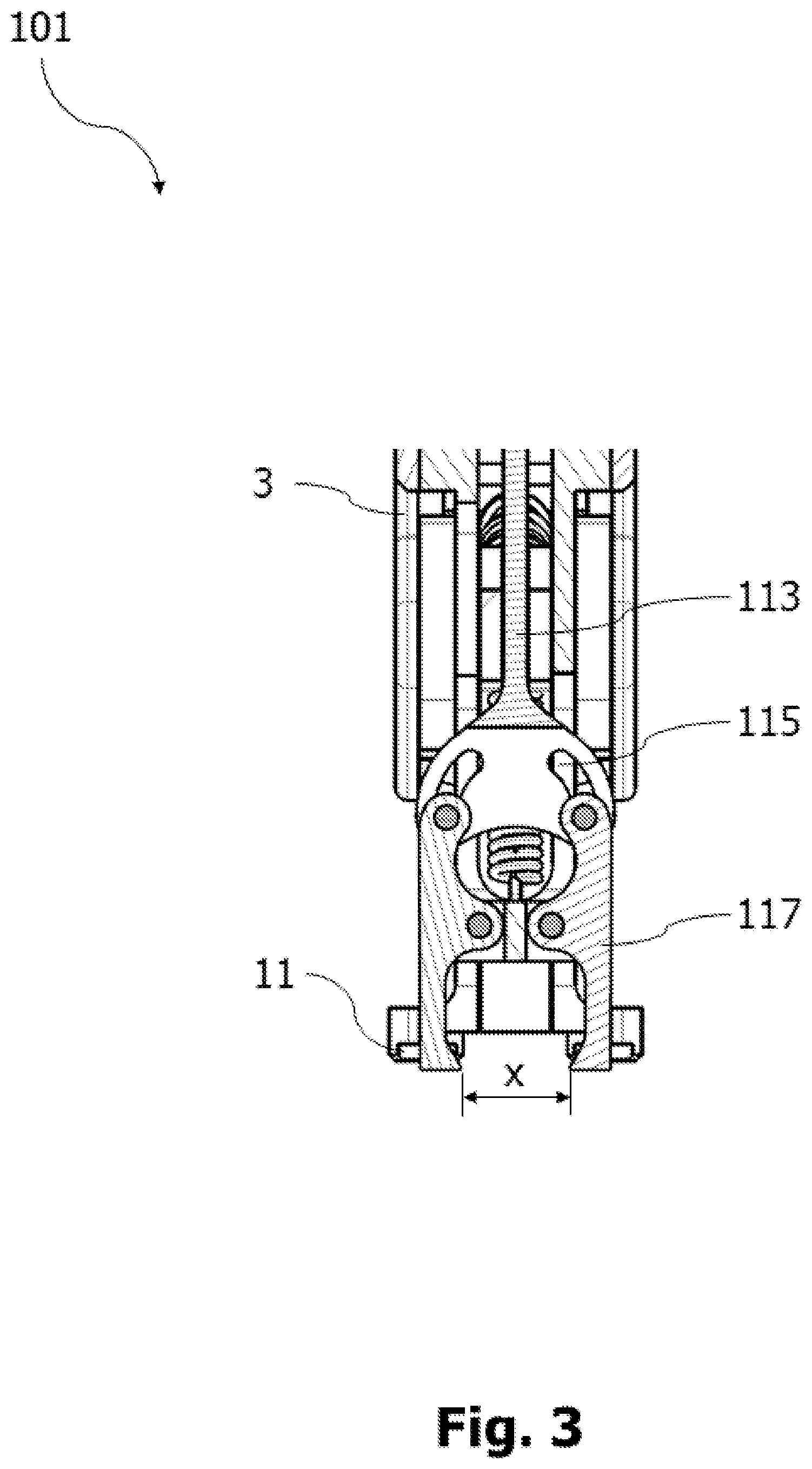 Patent US12564432 Figure 3 – Surgical tensioning instrument