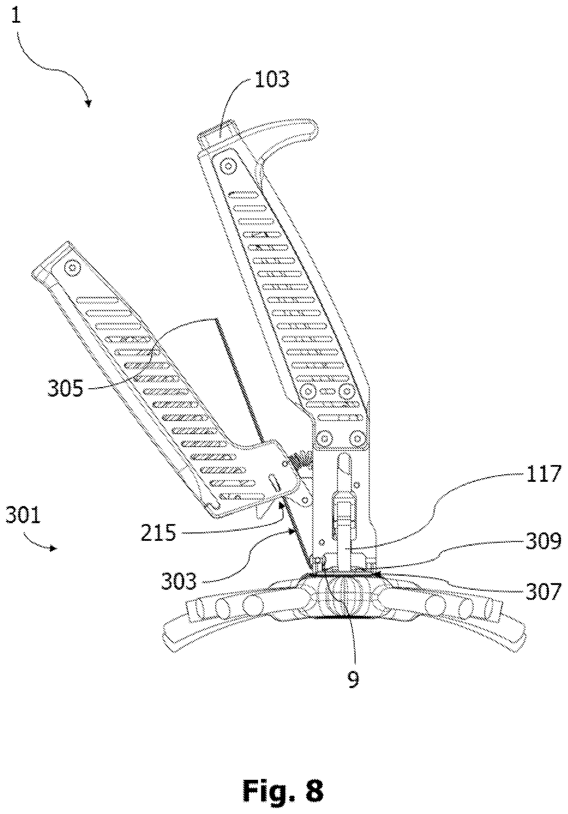 Patent US12564432 Figure 8 – Surgical tensioning instrument