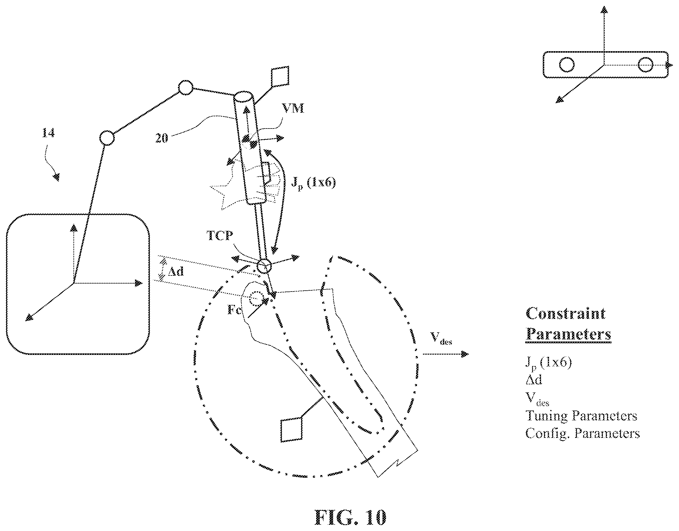 Patent US12564455 Figure 8 – Systems and methods for controlling robotic movement of a tool based on a virtual boundary