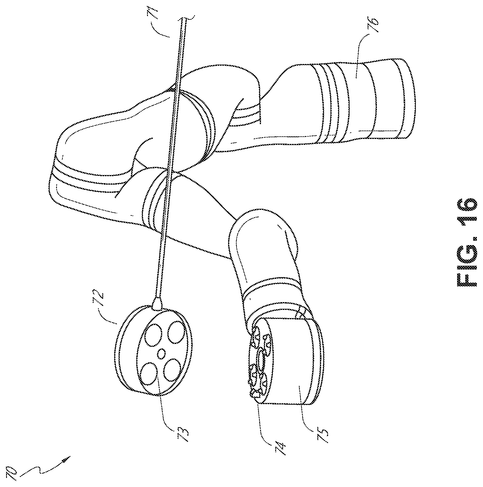 Patent US12564460 Figure 15 – Locking casters for surgical systems