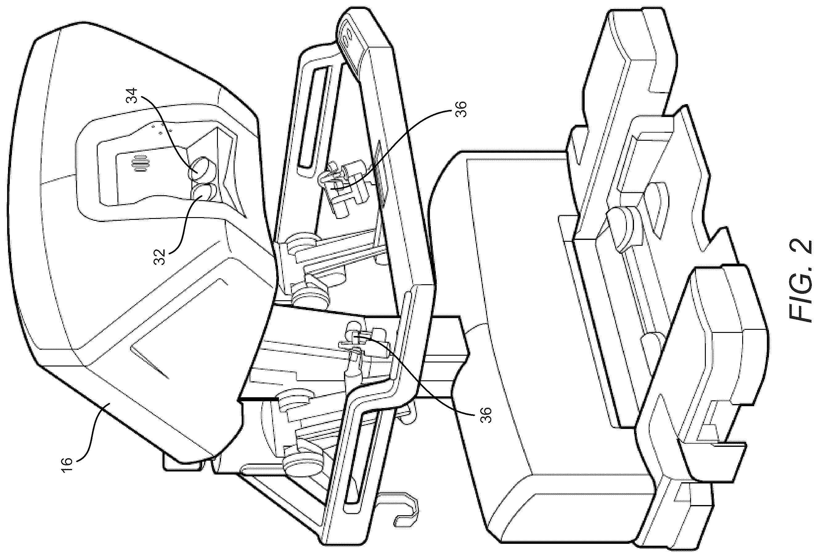 Patent US12564461 Figure 2 – Motor interface for parallel drive shafts within an independently rotating member