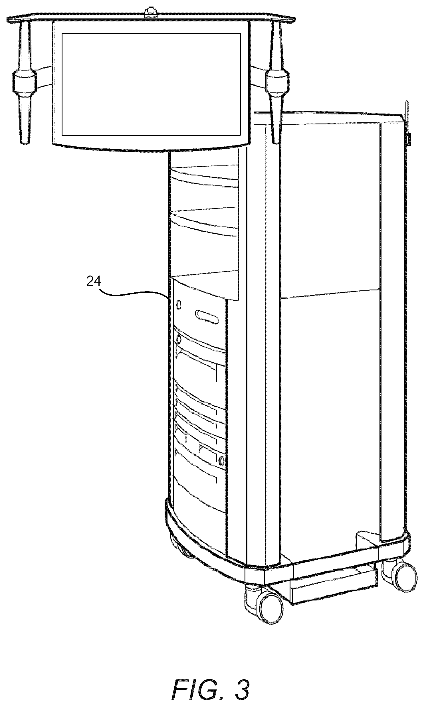 Patent US12564461 Figure 3 – Motor interface for parallel drive shafts within an independently rotating member