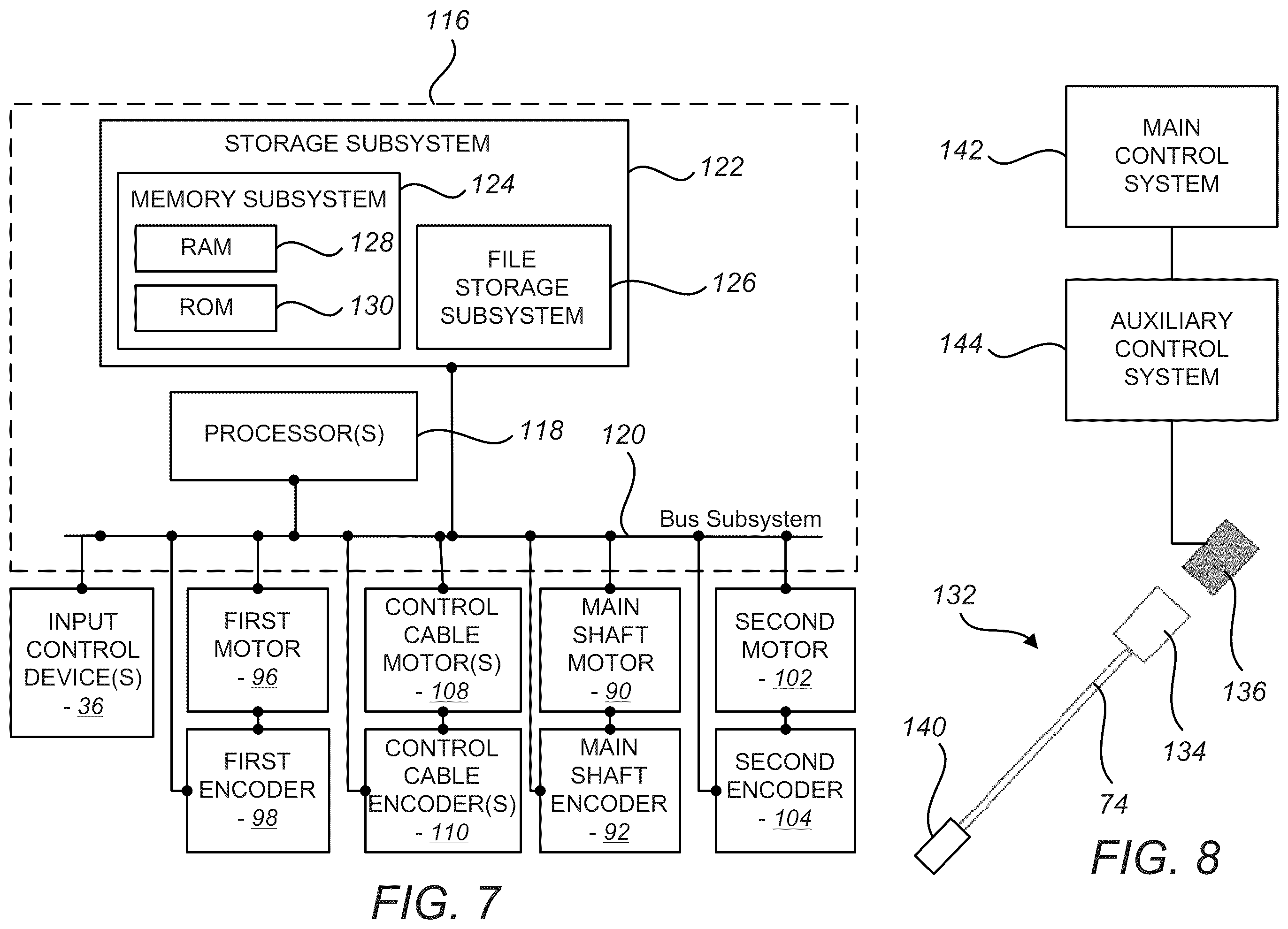 Patent US12564461 Figure 7 – Motor interface for parallel drive shafts within an independently rotating member