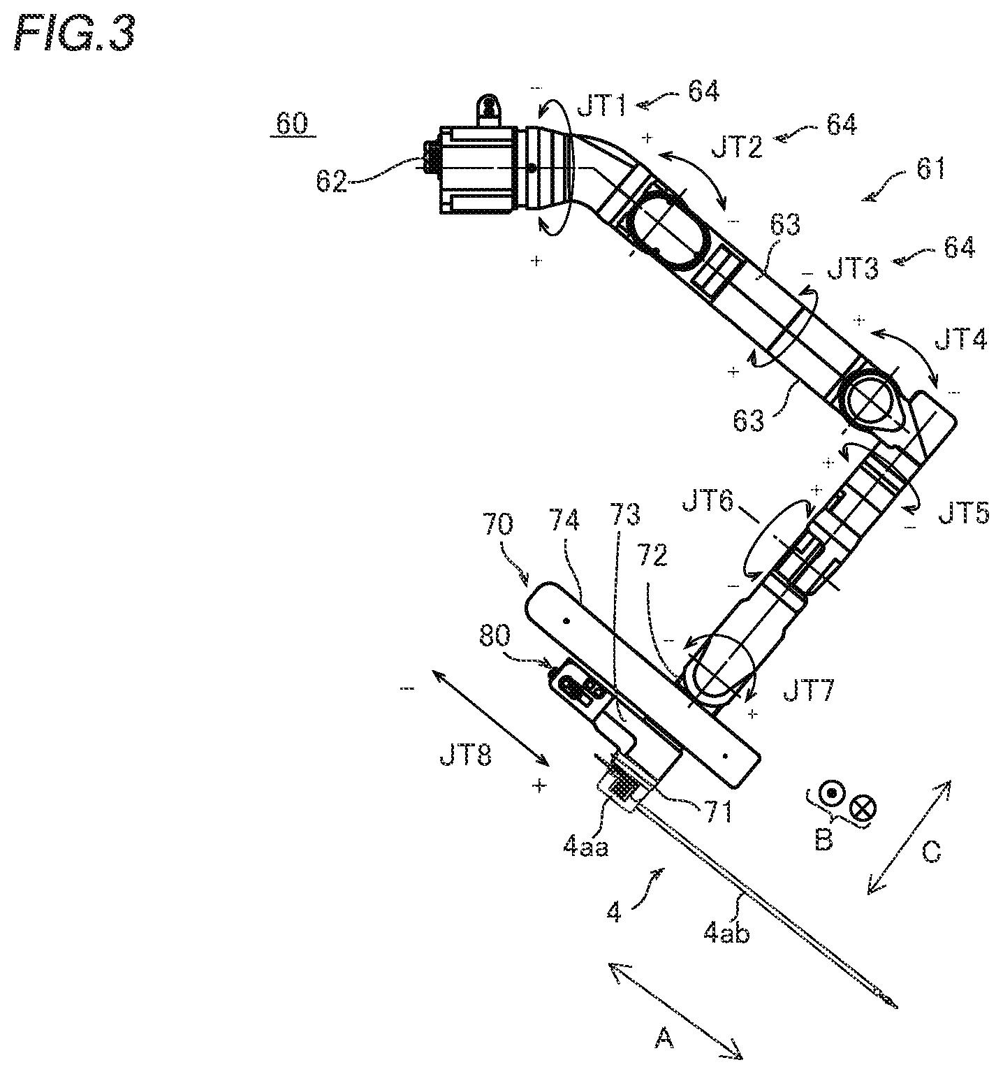 Patent US12564462 Figure 3 – Robotic surgical system and operator-side apparatus