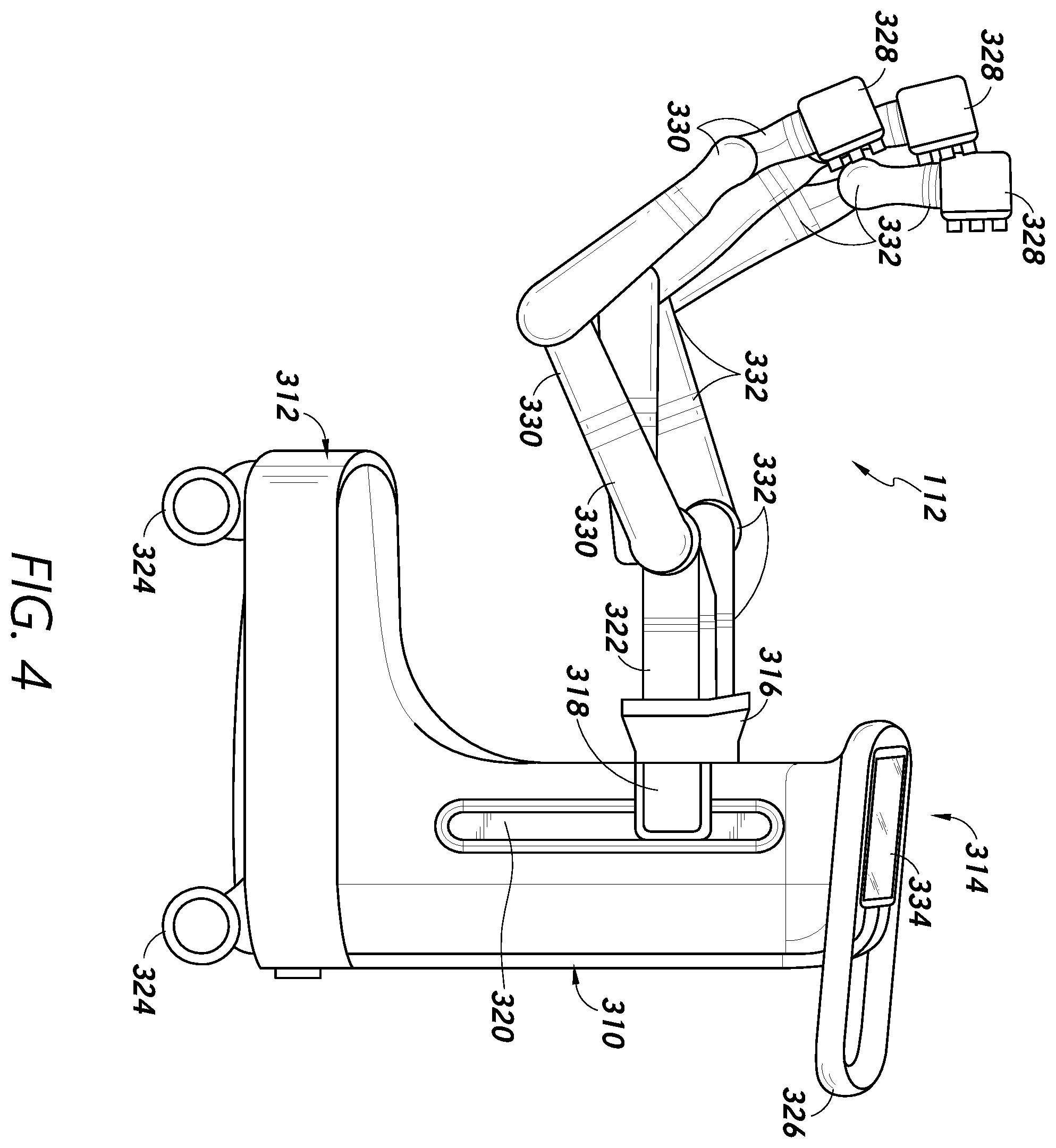 Patent US12564463 Figure 4 – Robotic collision boundary determination