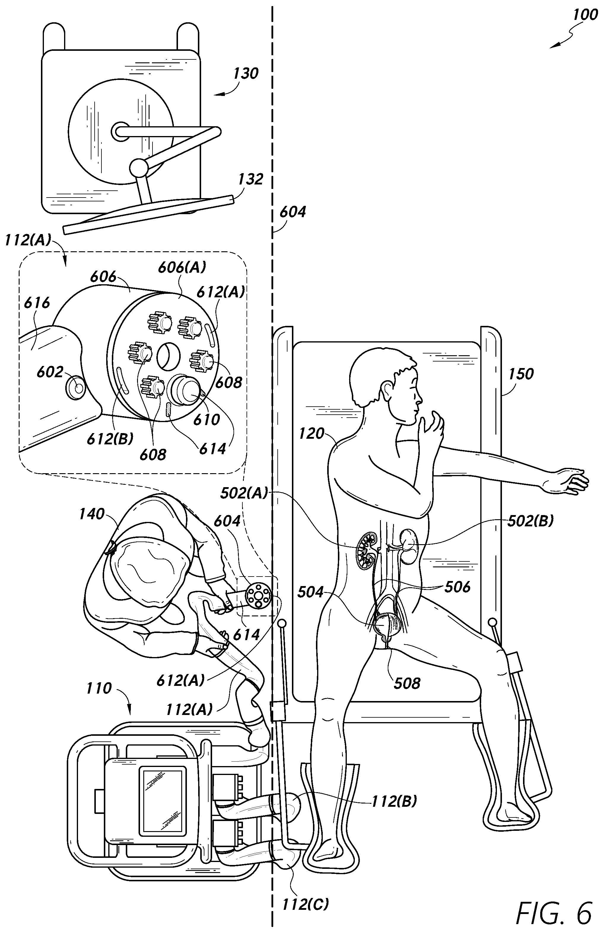 Patent US12564463 Figure 6 – Robotic collision boundary determination