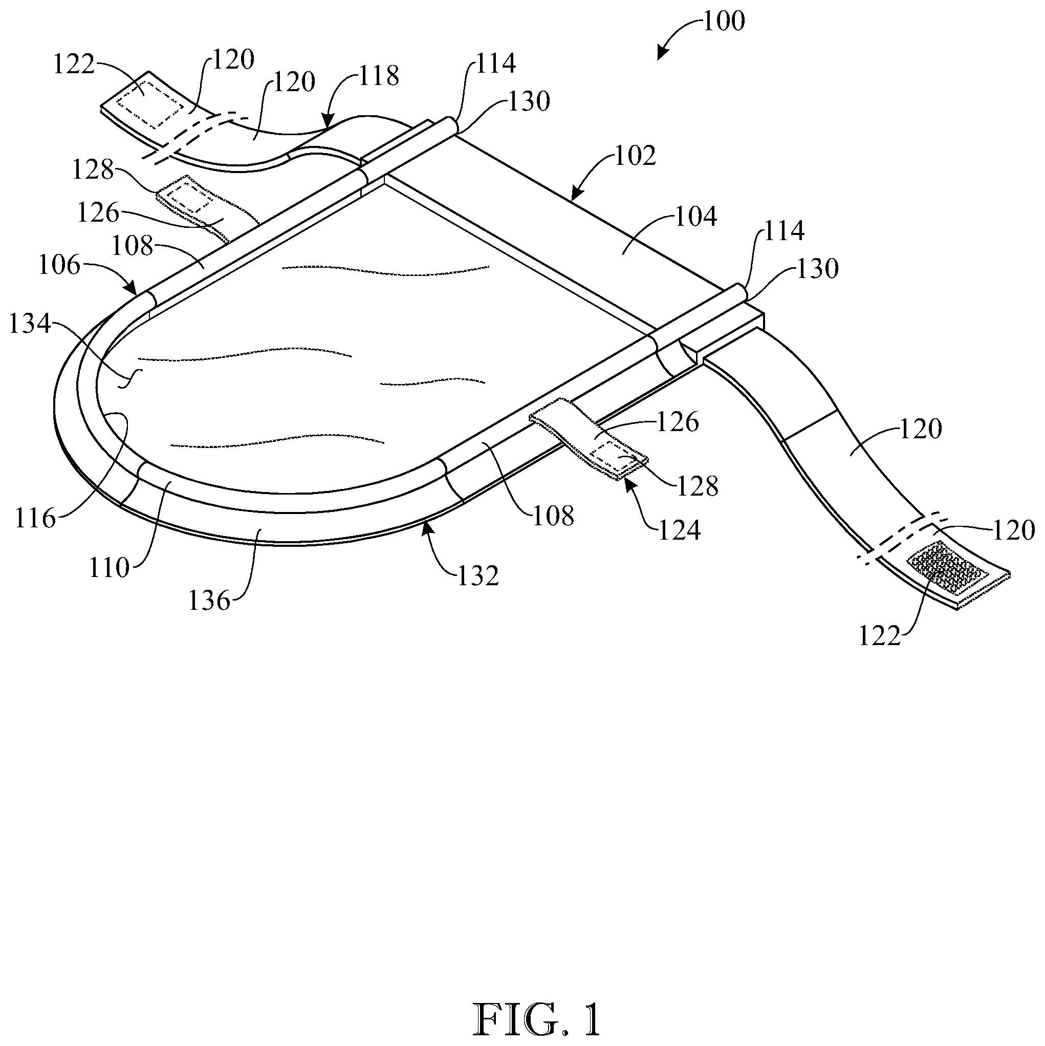 Patent US12564465 Figure 1 – Systems and methods for an airway isolation drape apparatus