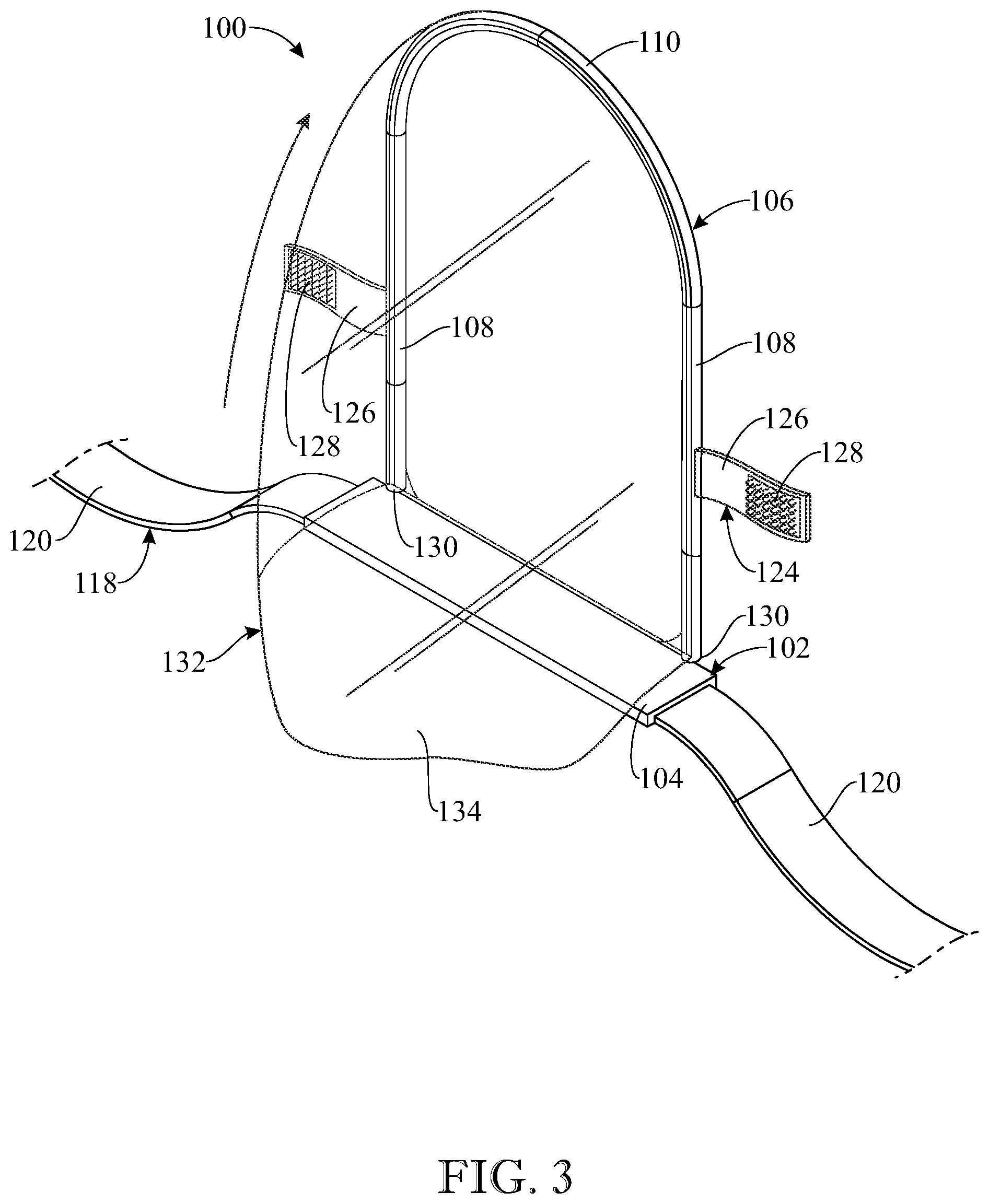 Patent US12564465 Figure 3 – Systems and methods for an airway isolation drape apparatus