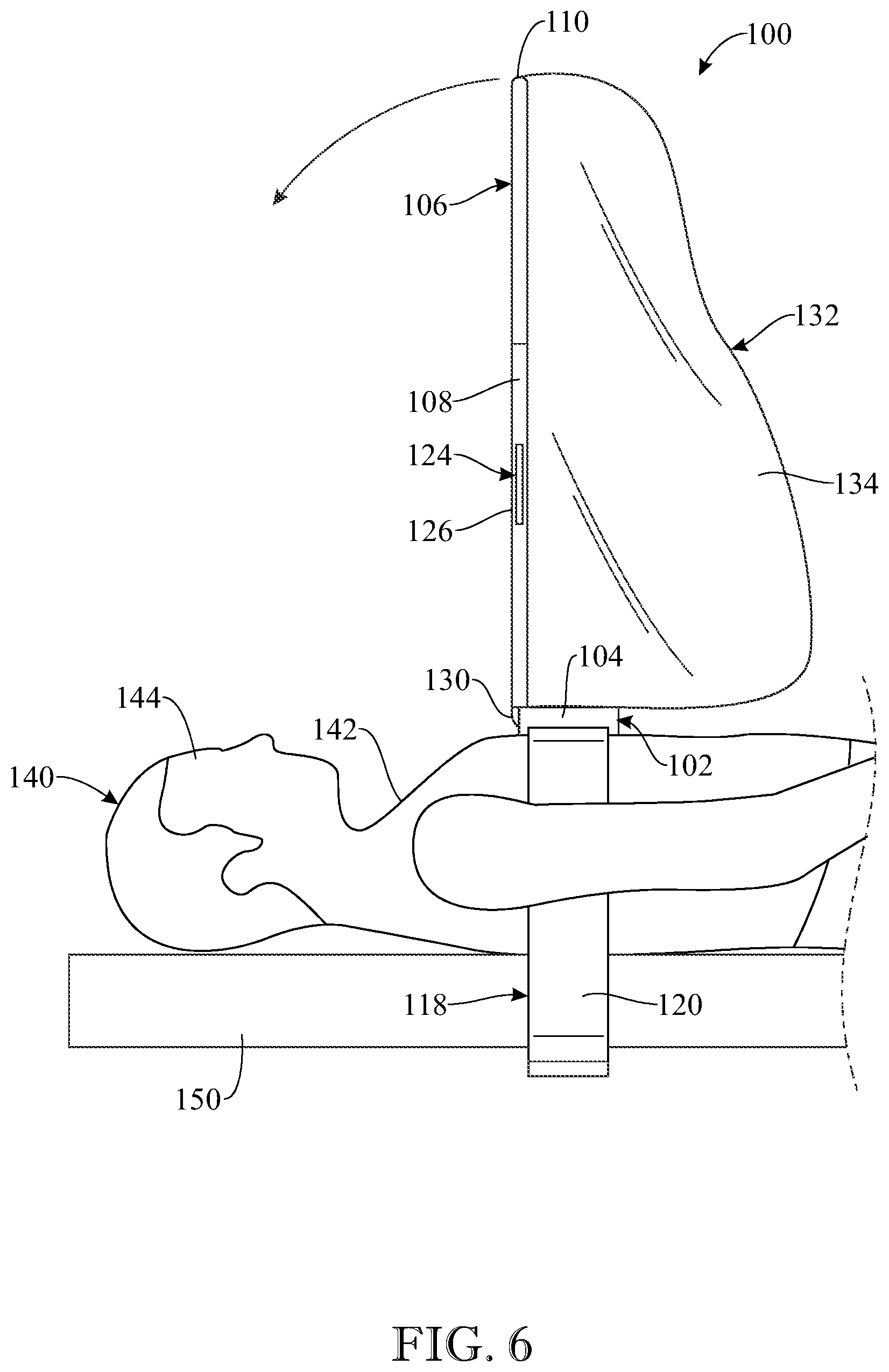 Patent US12564465 Figure 6 – Systems and methods for an airway isolation drape apparatus