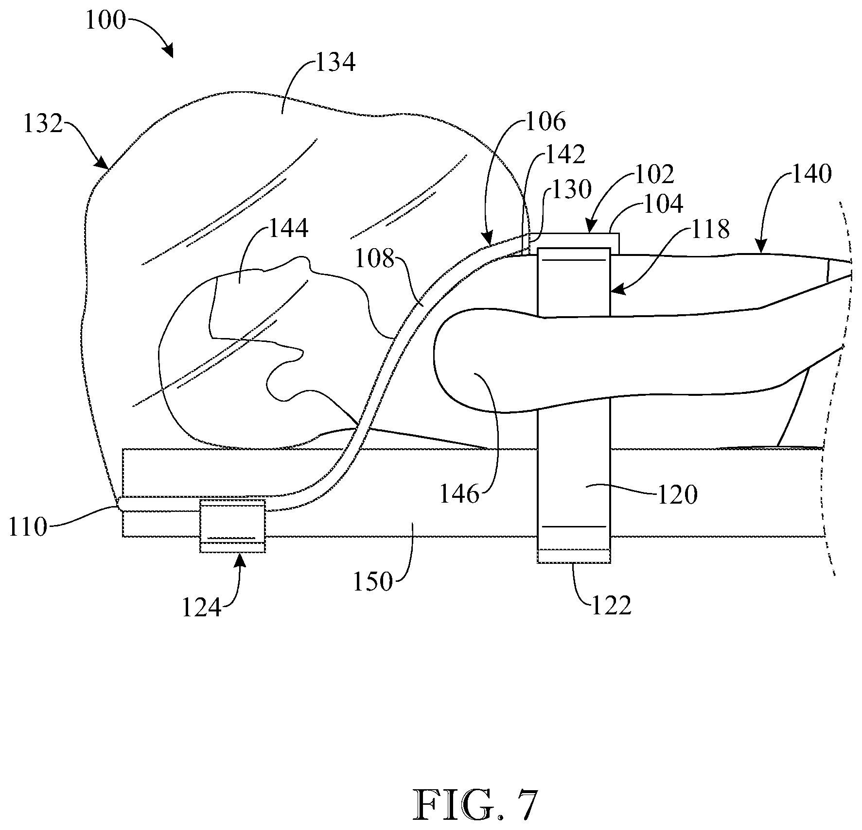 Patent US12564465 Figure 7 – Systems and methods for an airway isolation drape apparatus