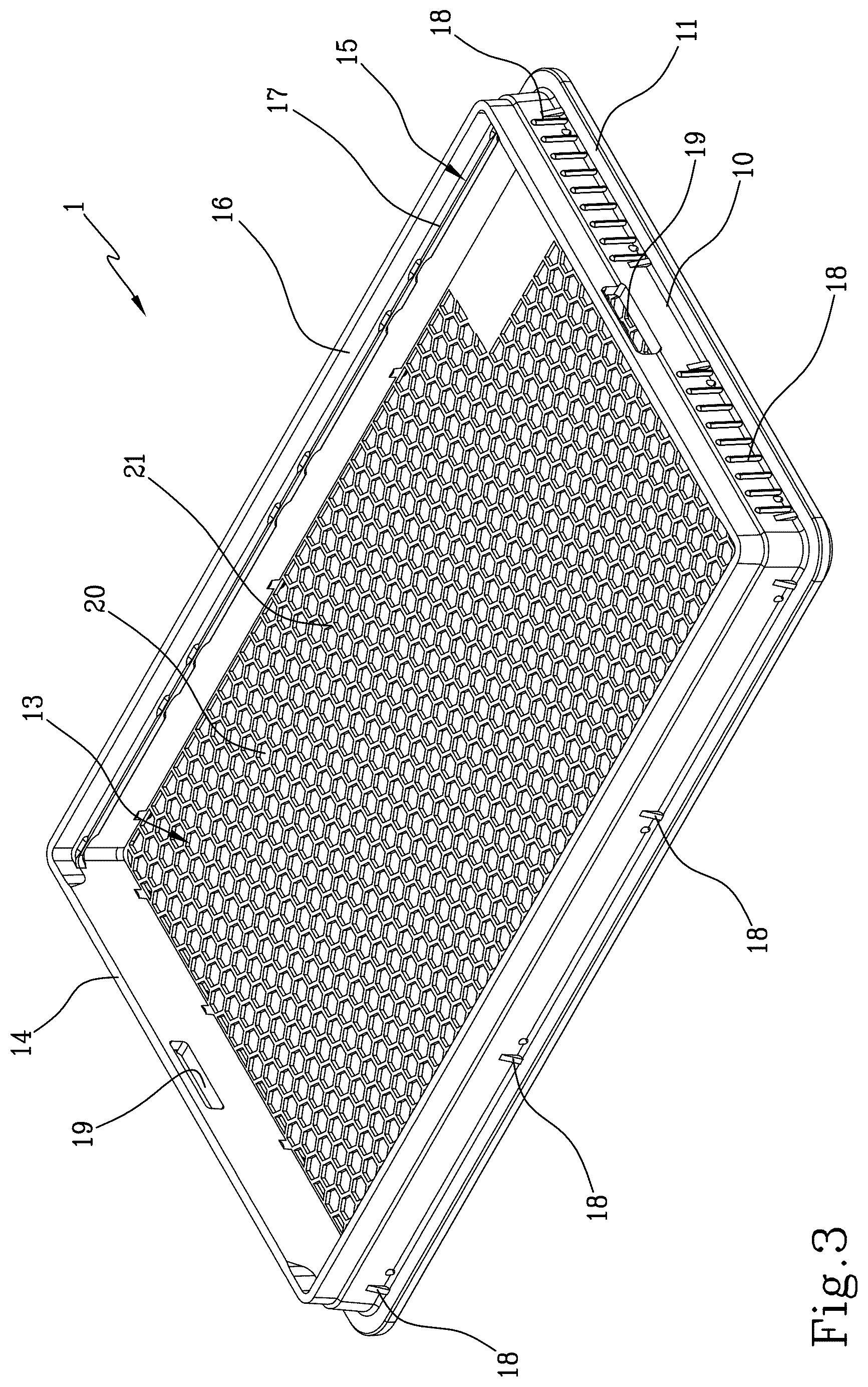 Patent US12564466 Figure 3 – Container and kit for washing and/or disinfecting and/or sterilising medical instruments