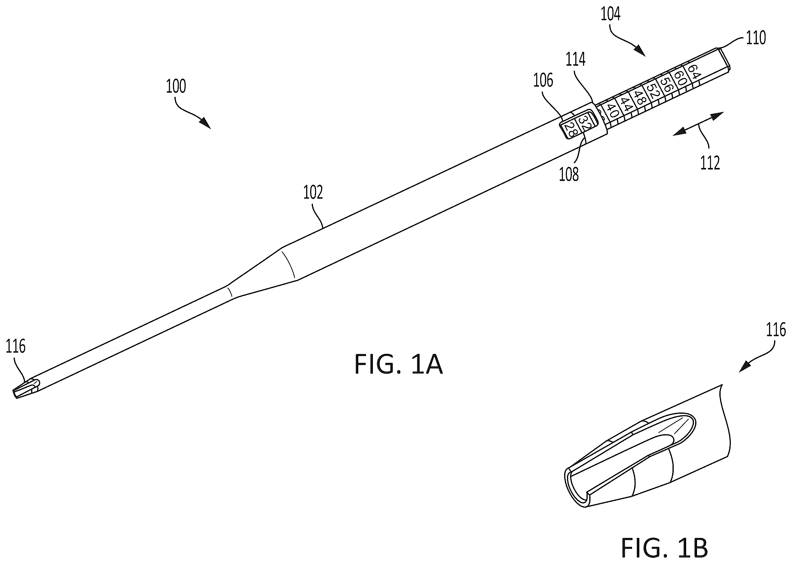 Patent US12564469 Figure 1 – Cannulated screw length measurement gauge