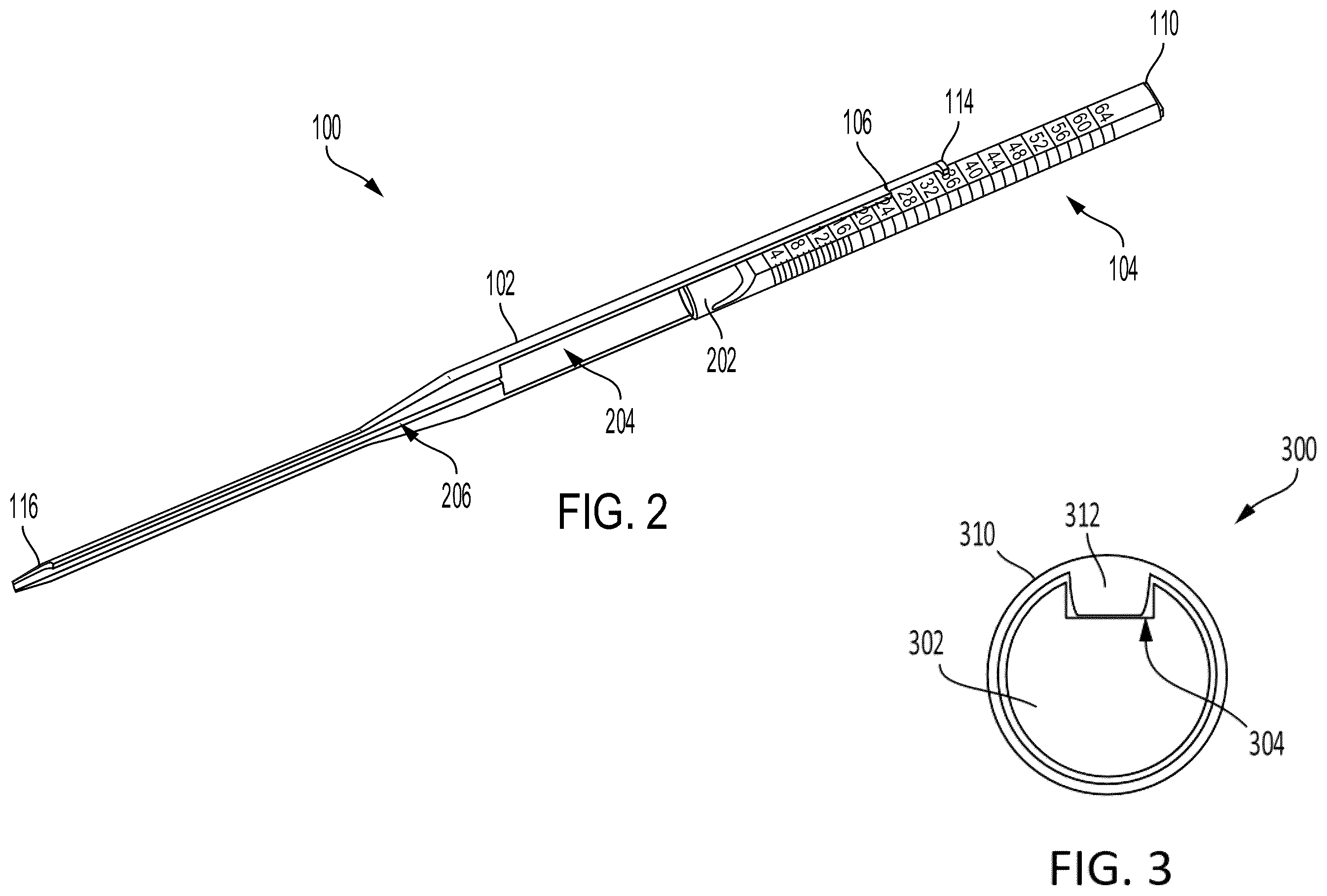 Patent US12564469 Figure 2 – Cannulated screw length measurement gauge